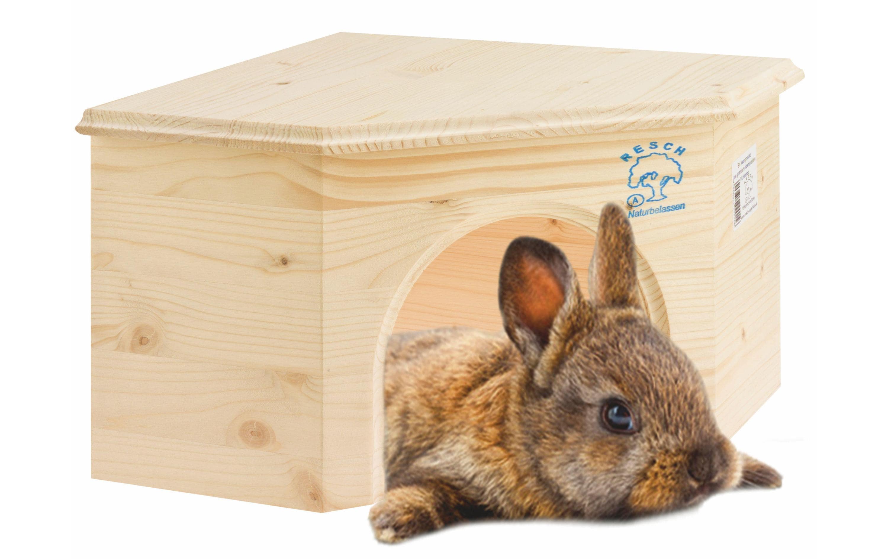 Resch Kaninchen Eckhaus 43 x 31 x 19 cm Resch Kaninchen Eckhaus 43 x 31 x 19 cm