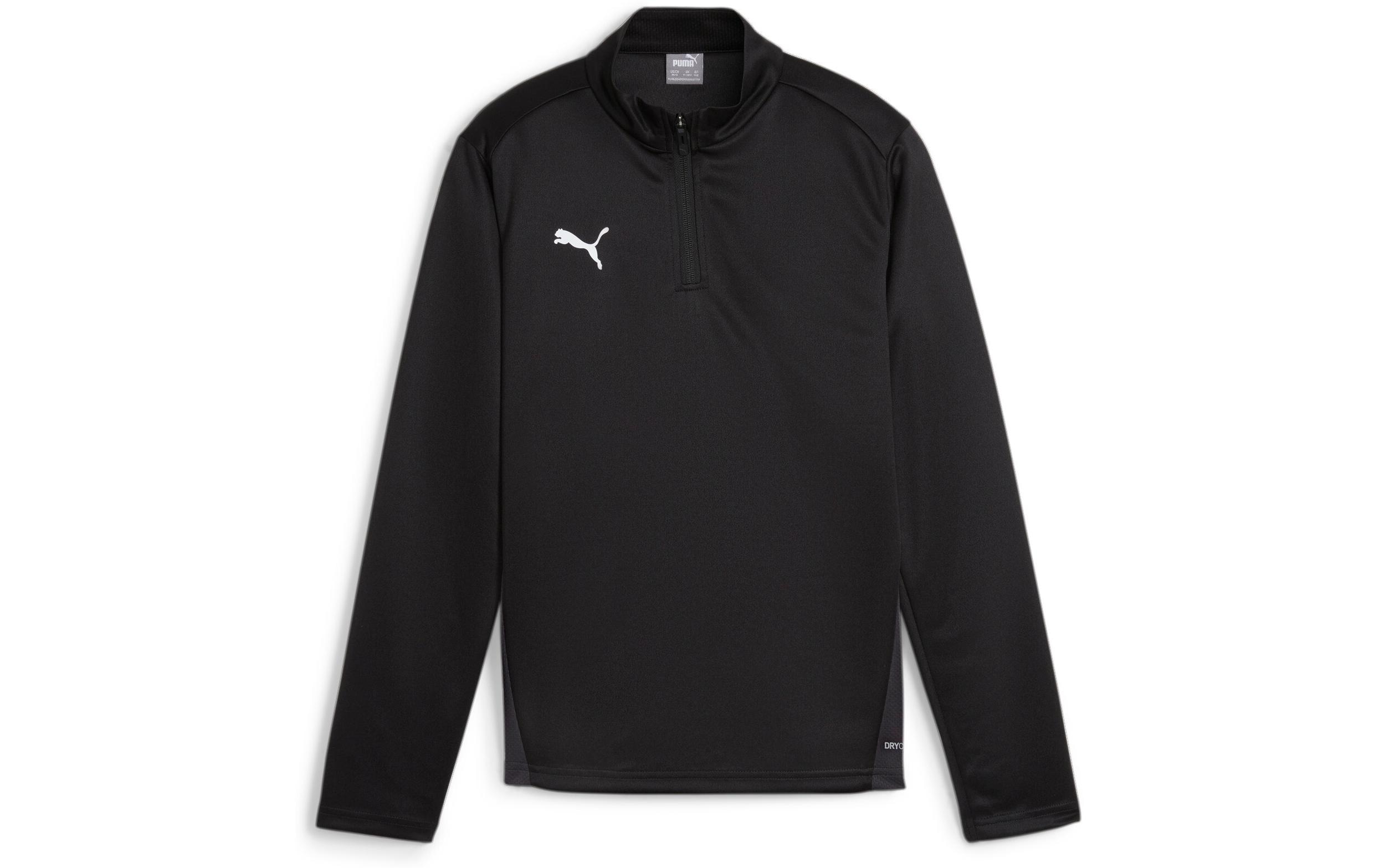 PUMA Zip Top teamGOAL Training 1/4 Jr L, Schwarz