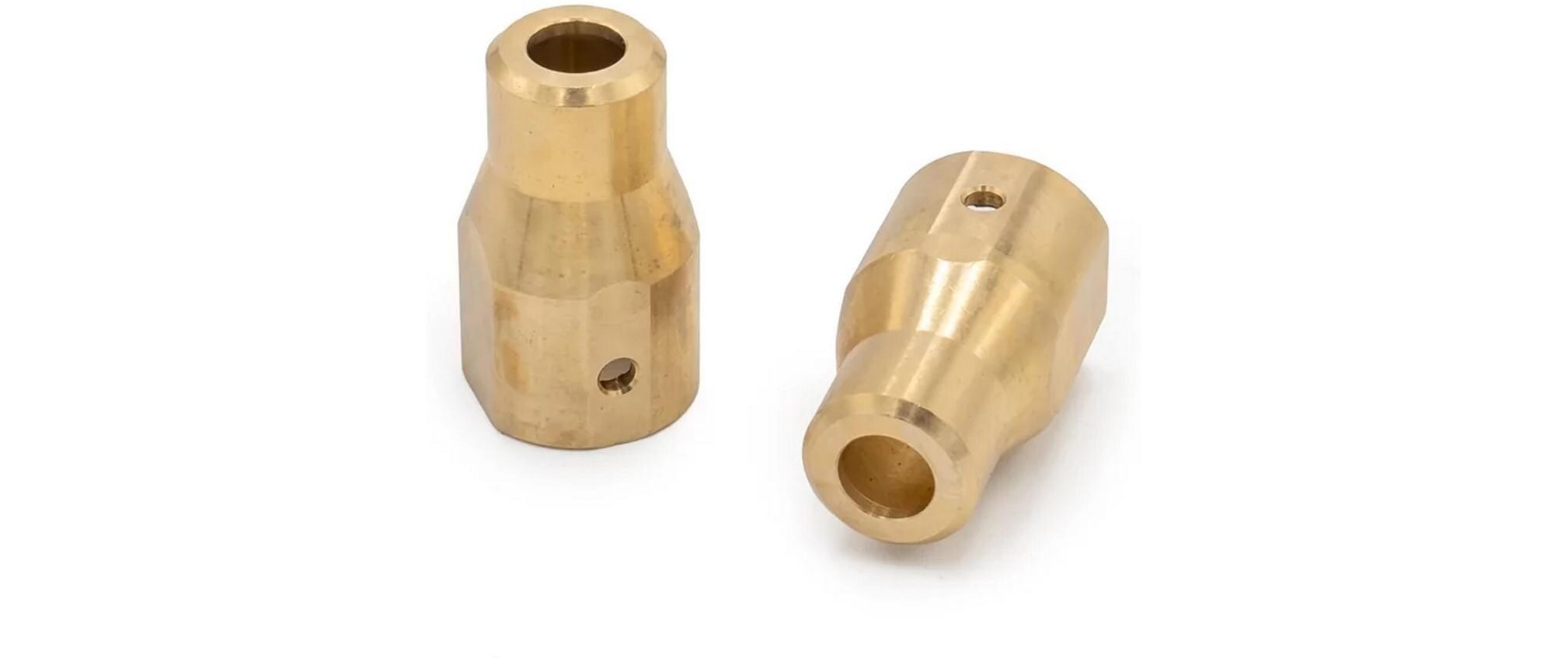 Hobbytech Messing Radaufnahme (hinten) CRX2, X-Perf Hobbytech Messing Radaufnahme (hinten) CRX2, X-Perf