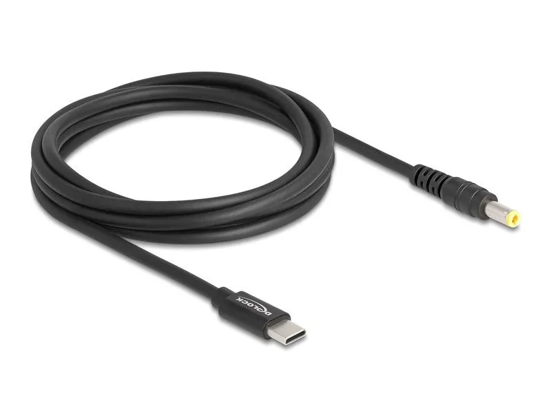 Delock Ladekabel USB-C zu 5.5 x 2.5 mm Stecker 1.5 m Delock Ladekabel USB-C zu 5.5 x 2.5 mm Stecker 1.5 m