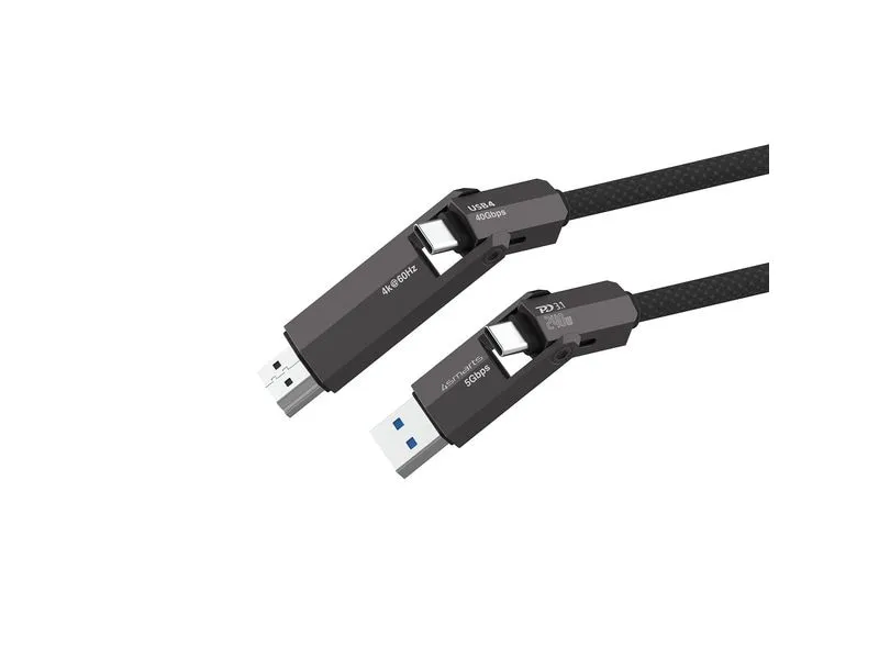 4smarts Kabel ComboCord 4K 240 W USB Type-A/USB Type-C - HDMI, 1.5 m 4smarts Kabel ComboCord 4K 240 W USB Type-A/USB Type-C - HDMI, 1.5 m