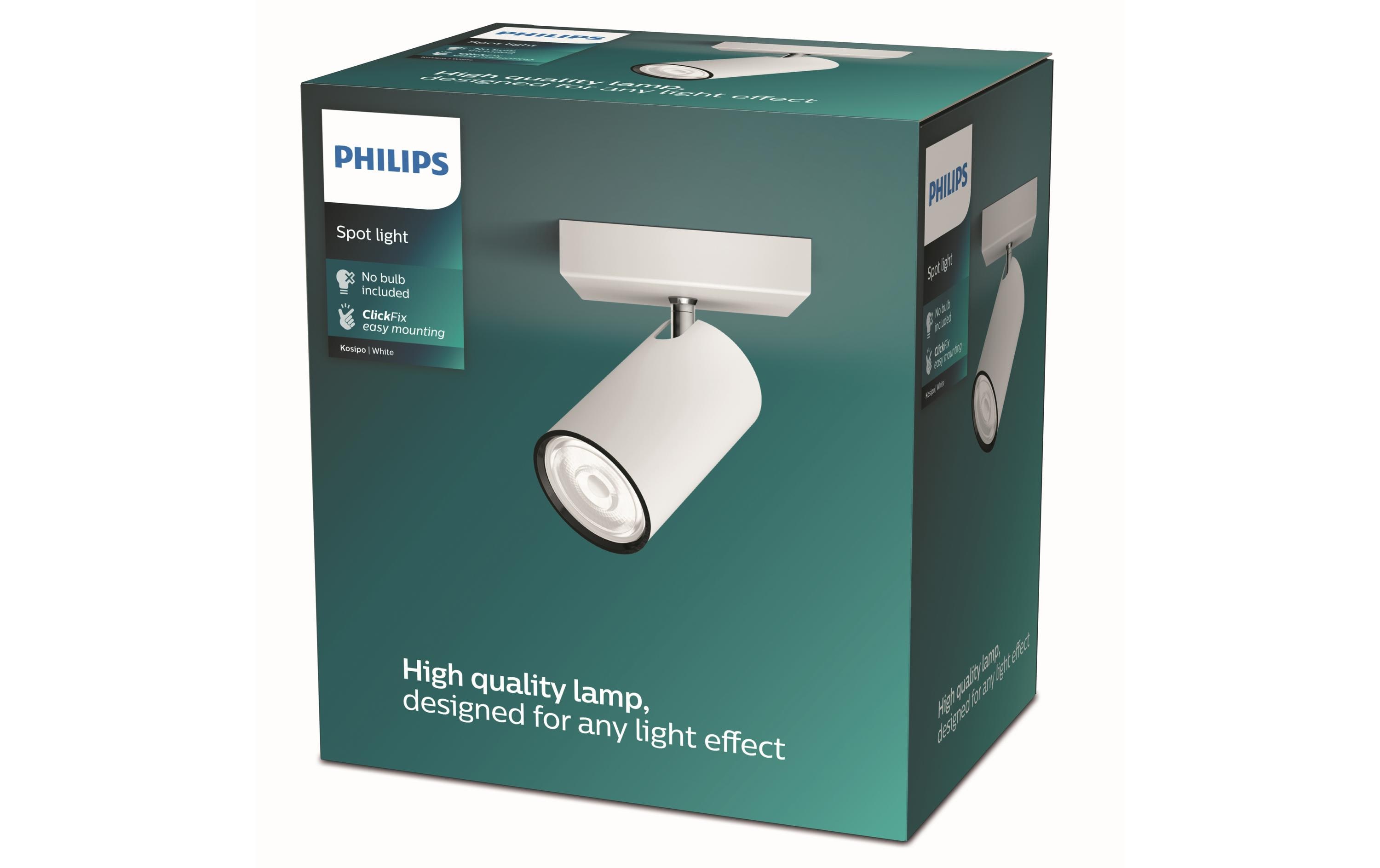 Philips Aufbauspot MyLiving Kosipo, 5.5W, GU10, Weiss Philips Aufbauspot MyLiving Kosipo, 5.5W, GU10, Weiss