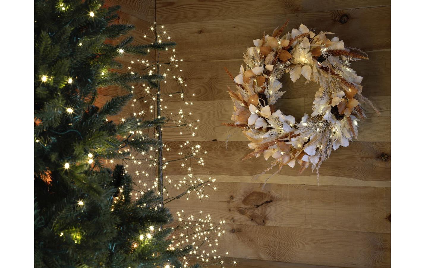 STT LED-Weihnachtskranz Flower wreath 75 cm