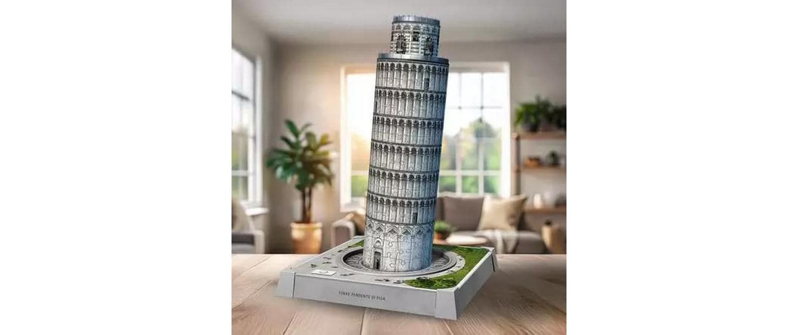 Ravensburger 3D Puzzle Iconics Torre Pendente di Pisa w.L