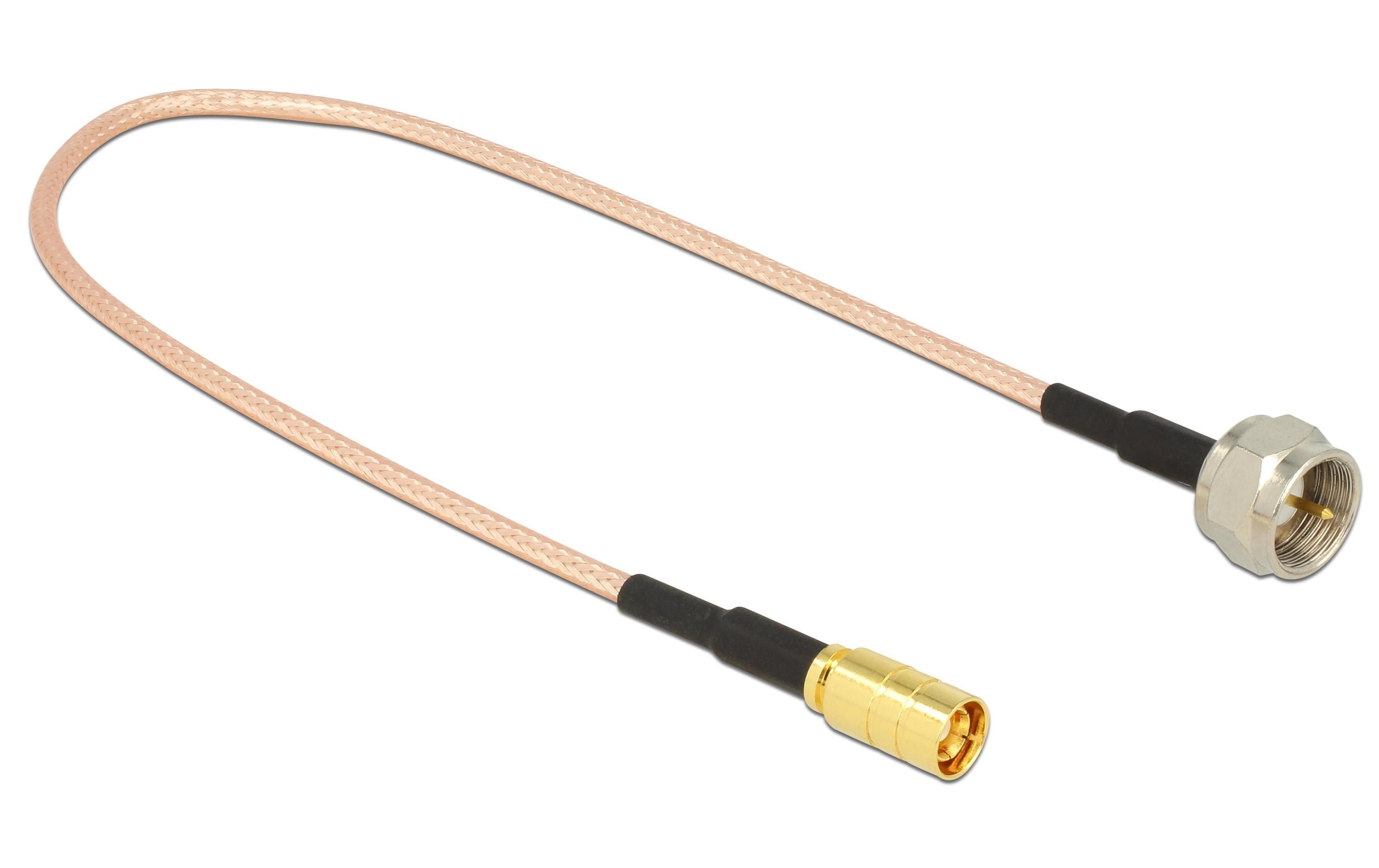 Delock Antennenadapter 25cm F-Type Stecker (m) - SMB Stecker (m) Delock Antennenadapter 25cm F-Type Stecker (m) - SMB Stecker (m)