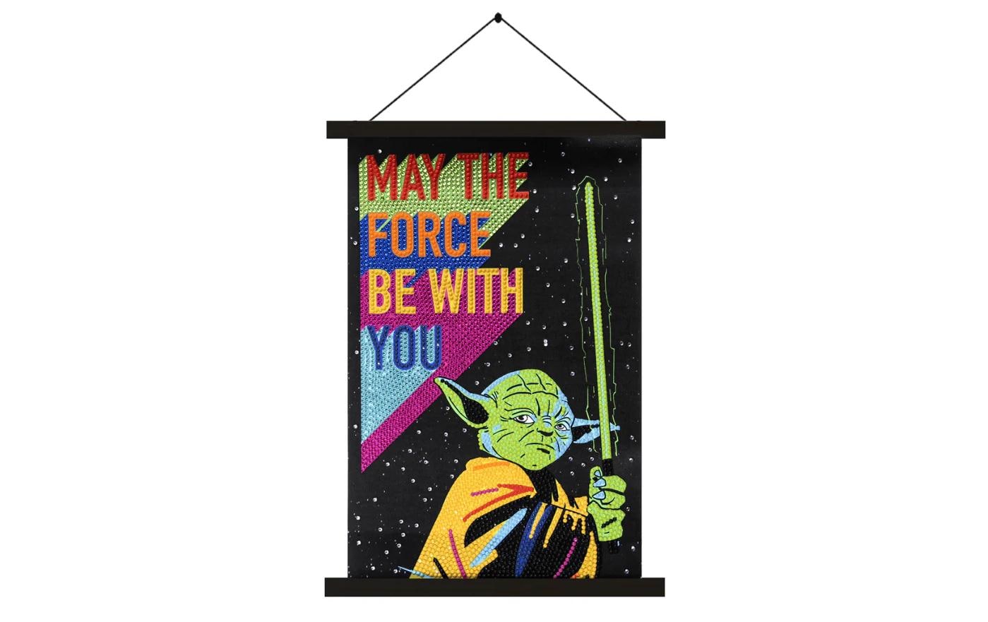 CRAFT Buddy Bastelset Yoda Mini Crystal Art Scroll Kit 20 x 30 cm CRAFT Buddy Bastelset Yoda Mini Crystal Art Scroll Kit 20 x 30 cm