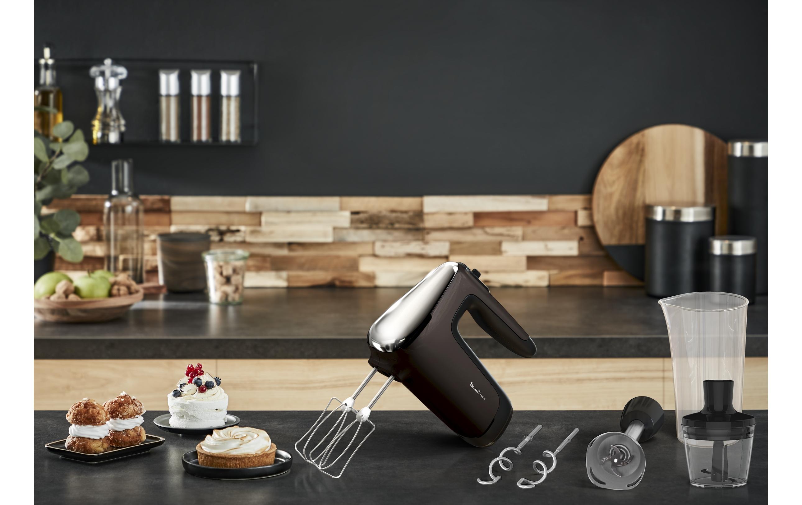 Moulinex Handmixer Powermix Silence Dunkelbraun