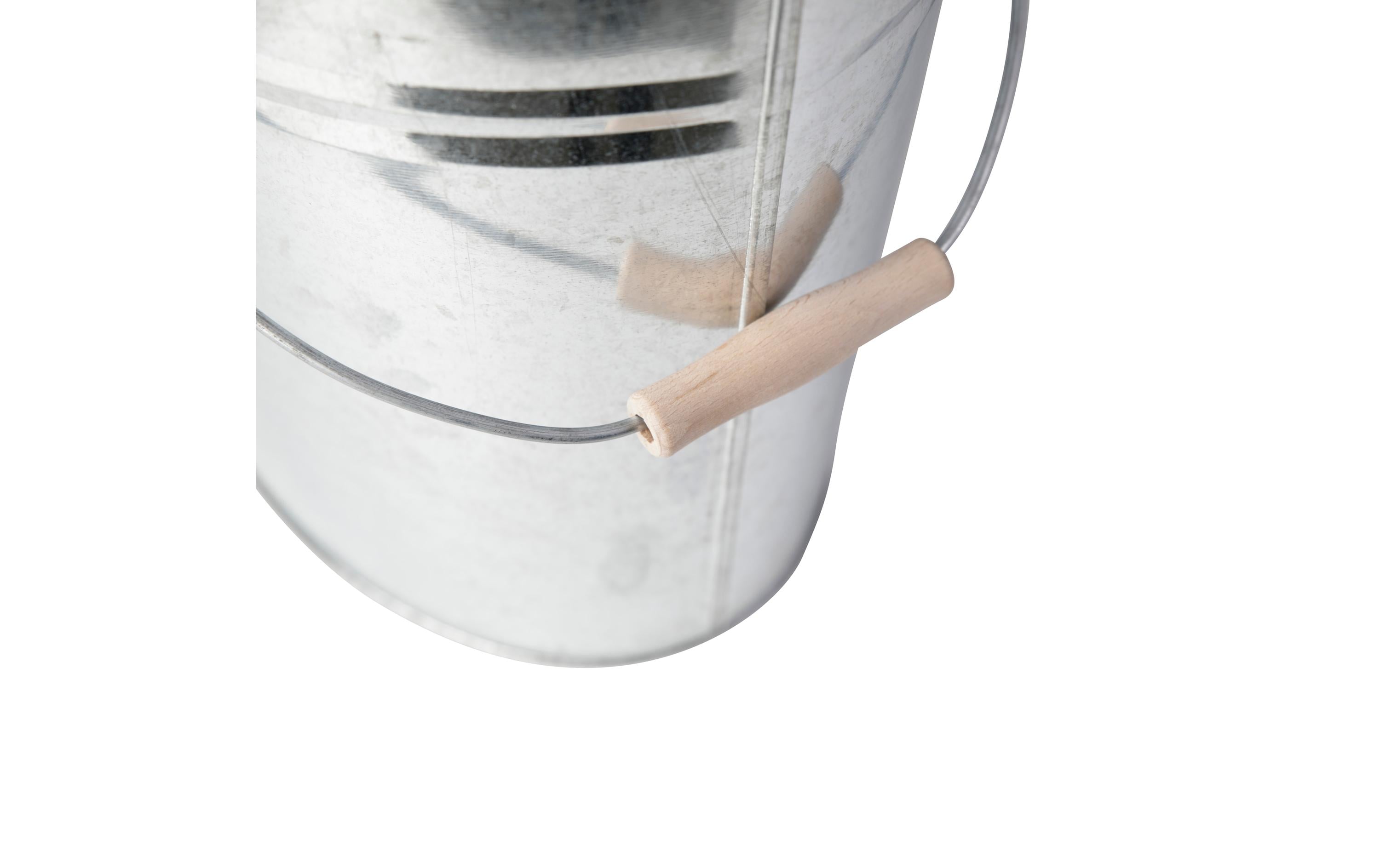 Kamino Ascheeimer mit Deckel, 24 l, Silber