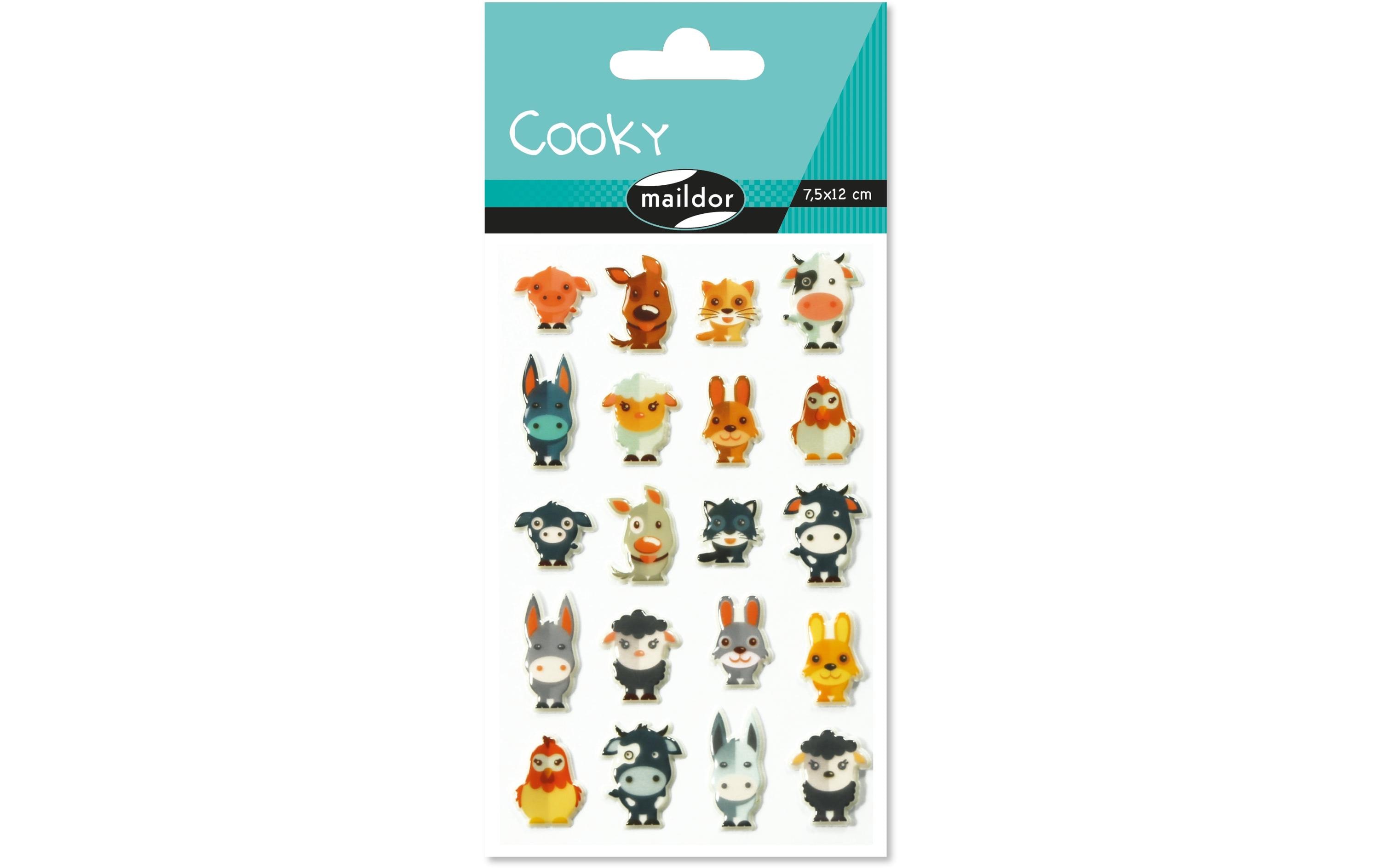 Clairefontaine Motivsticker 3D Cooky Bauernhof 1 Bogen