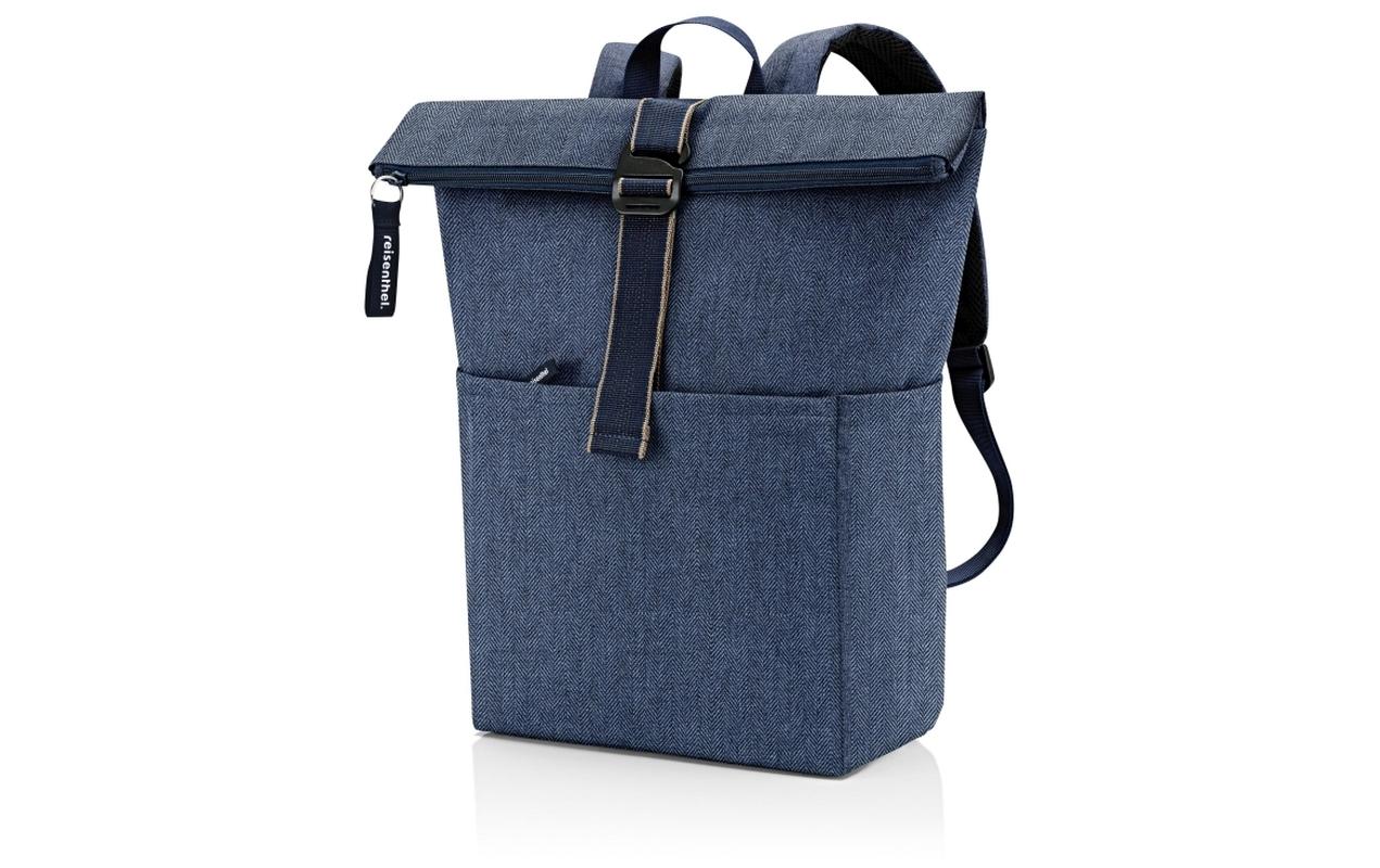 Reisenthel Freizeitrucksack Rolltop Backpack Herringbone Dark Blue Reisenthel Freizeitrucksack Rolltop Backpack Herringbone Dark Blue