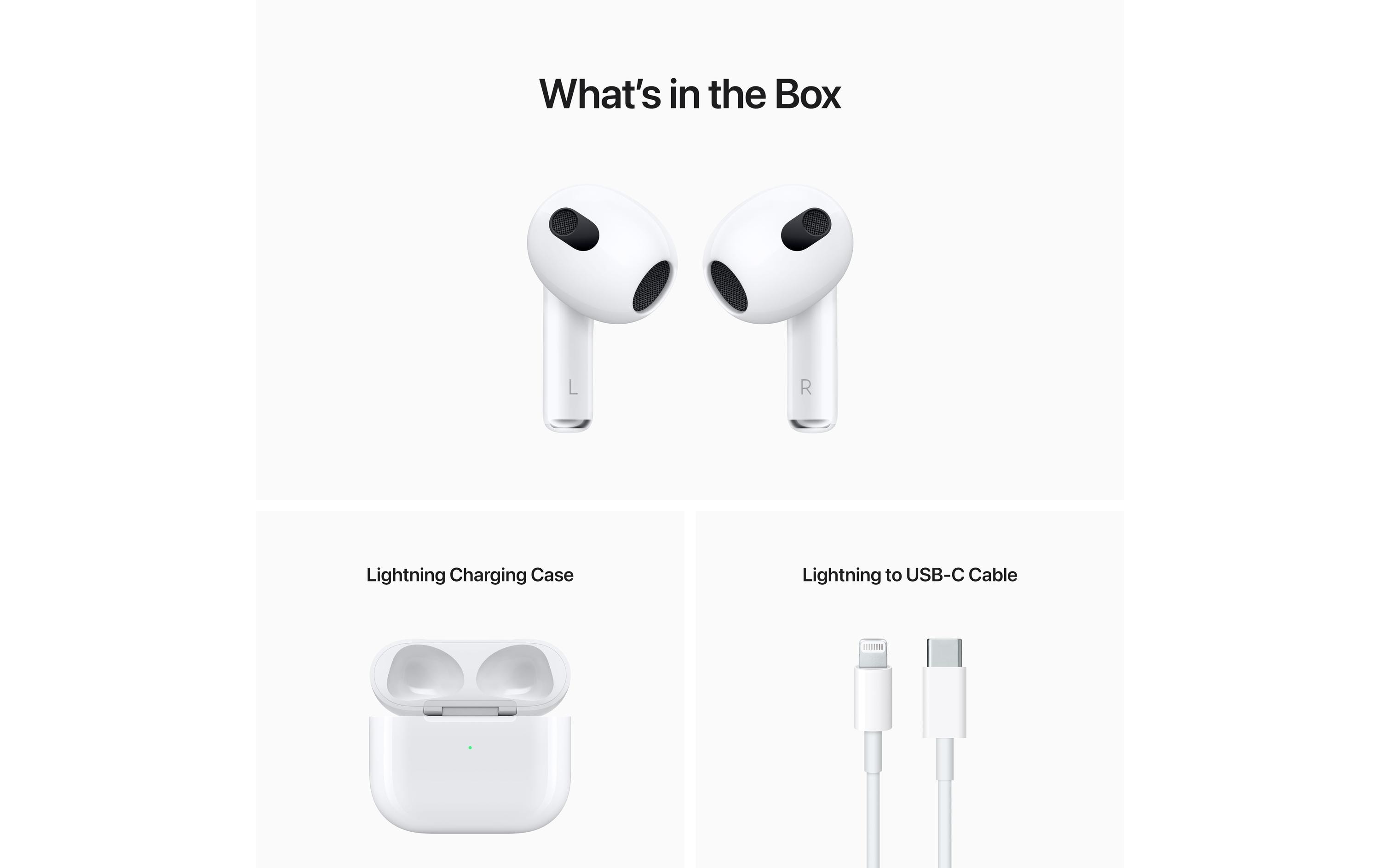 Apple True Wireless In-Ear-Kopfhörer AirPods 3. Gen Lightning