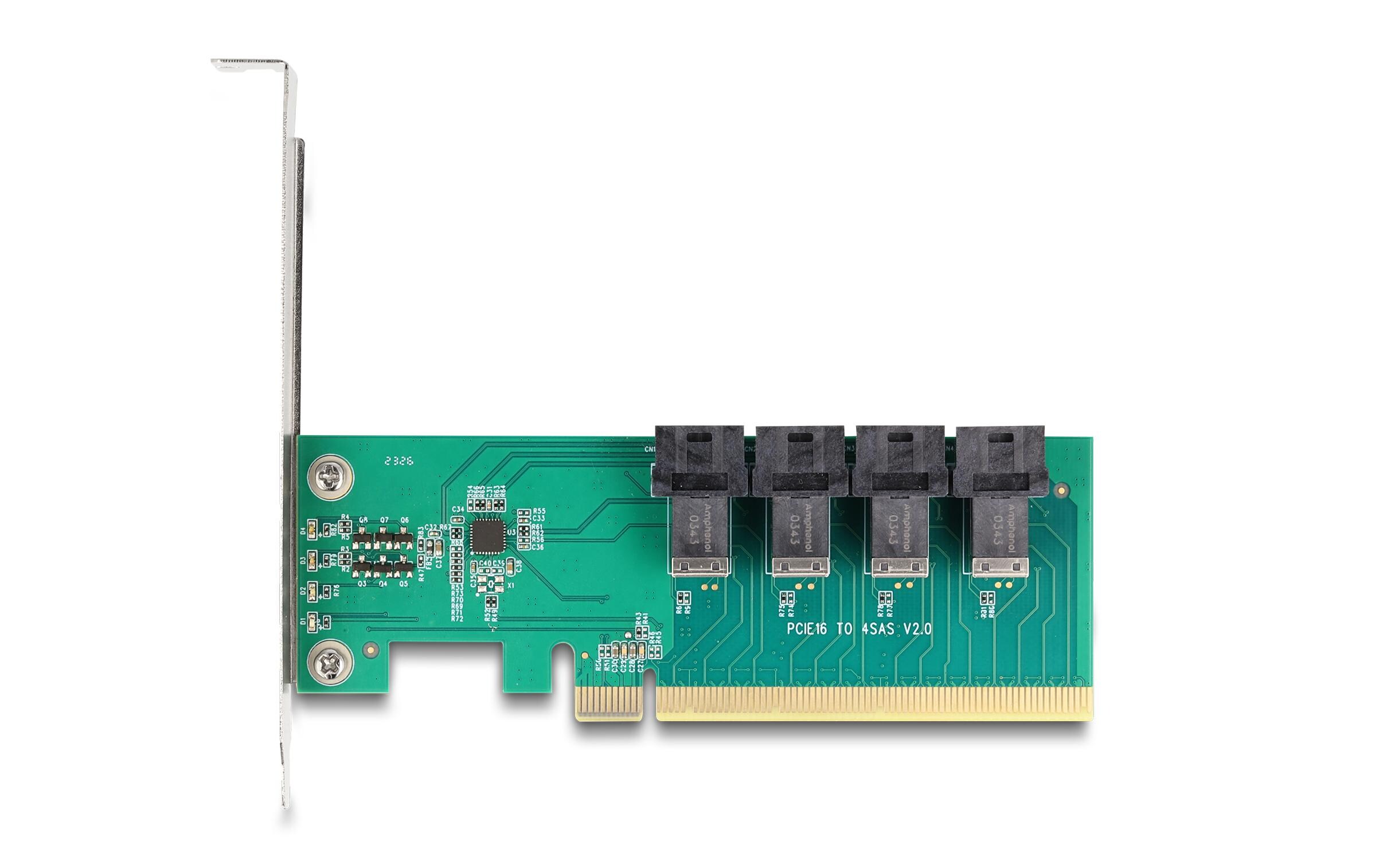 Delock PCI Express x16 zu 4 x intern SFF-8643 NVMe
