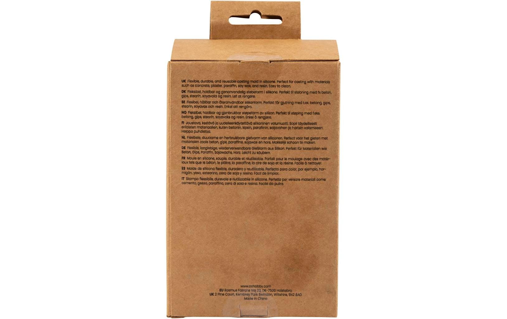 Creativ Company Kerzengiessform Silikon gerippte Tropfenform