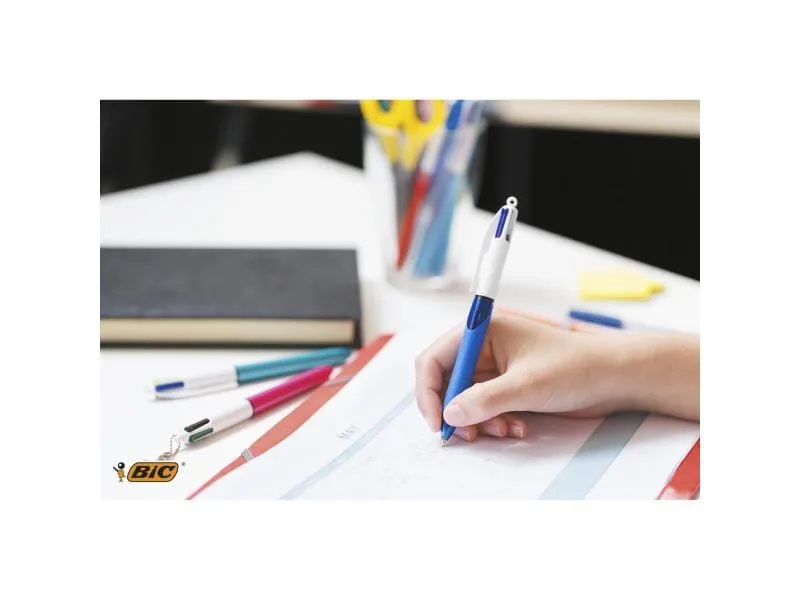 BIC Mehrfarbenkugelschreiber 4 Colours Grip 0.4 mm, 1 Stück BIC Mehrfarbenkugelschreiber 4 Colours Grip 0.4 mm, 1 Stück