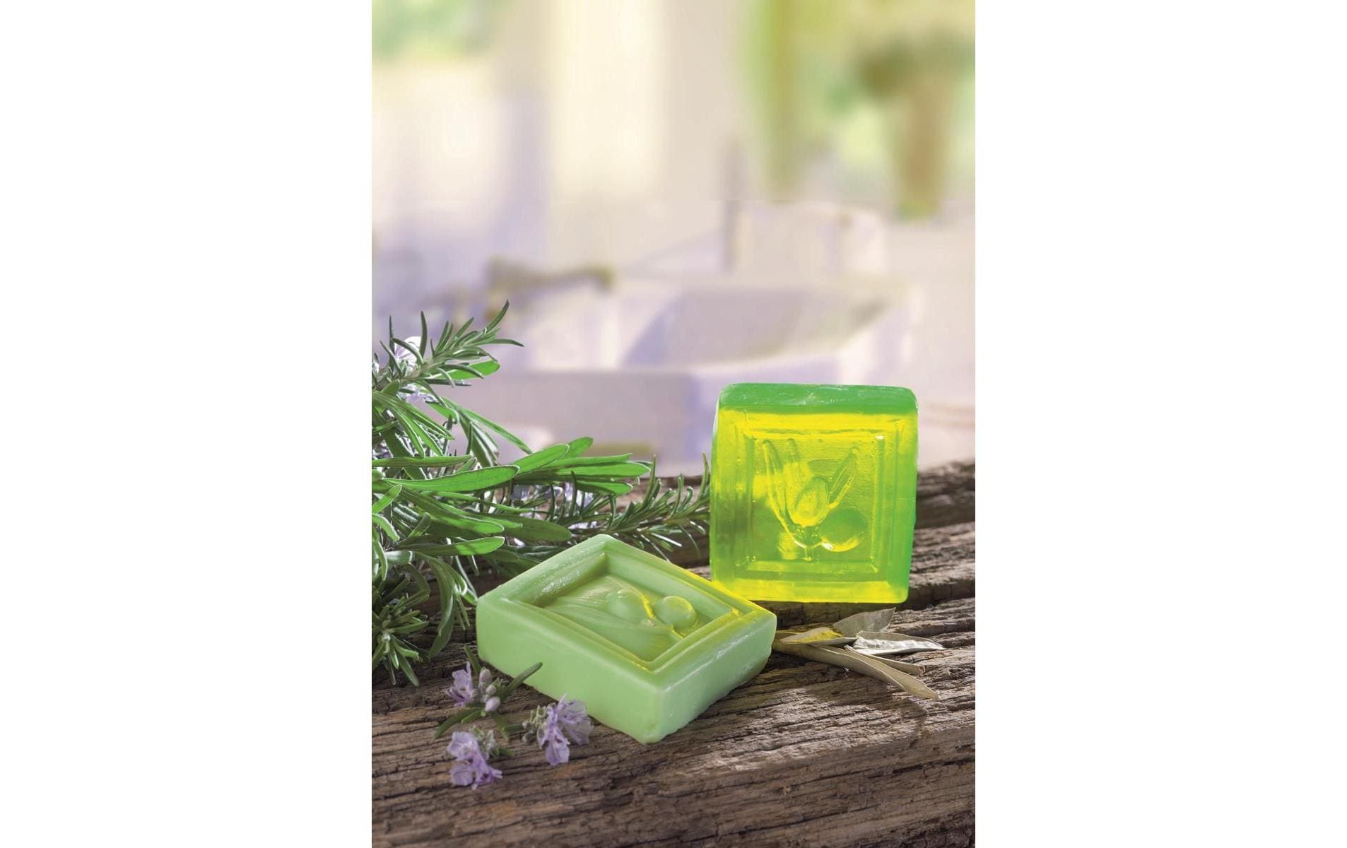 Glorex Glycerinseife Öko mit Olivenöl 500 g, Transparent