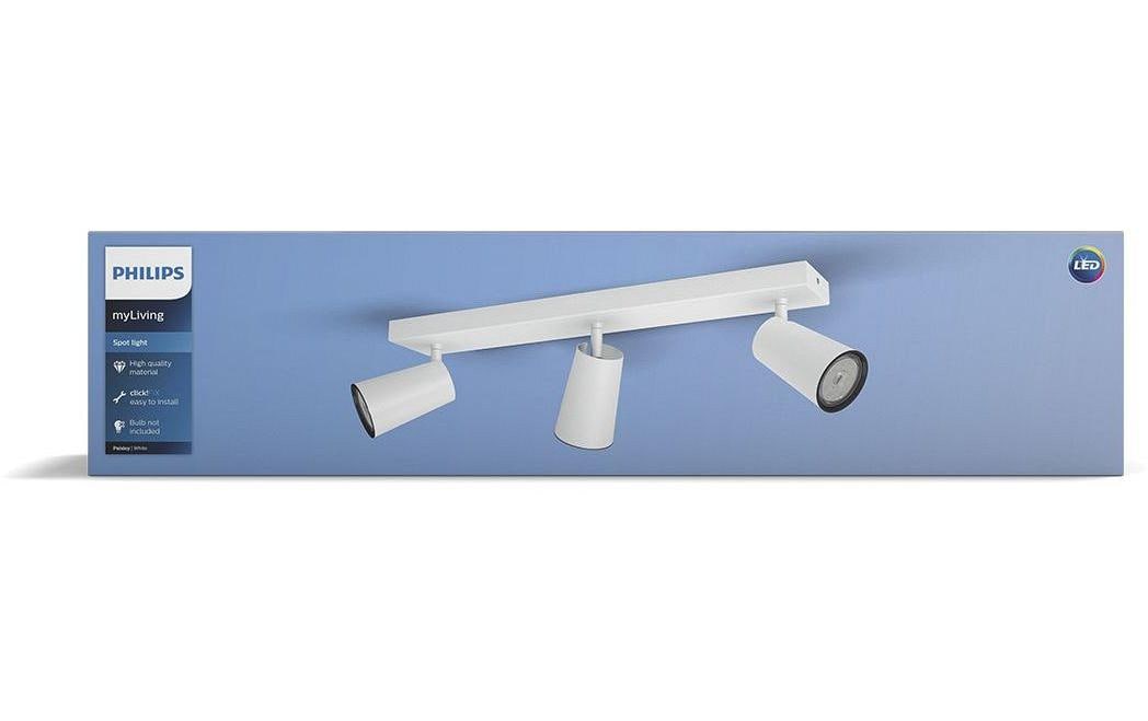 Philips Aufbauspot Paisley, 3 x GU10, 5.5 W, Weiss Philips Aufbauspot Paisley, 3 x GU10, 5.5 W, Weiss