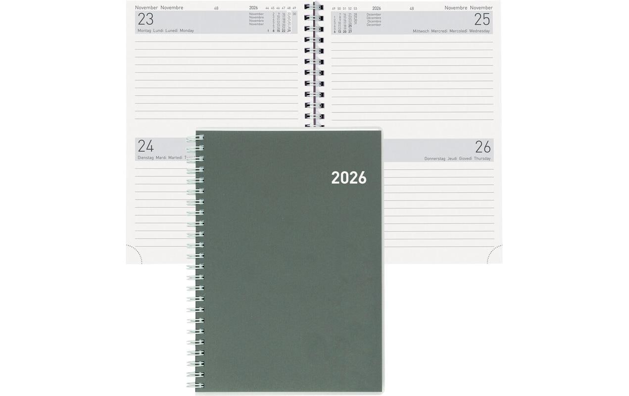 Biella Geschäftsagenda Bi Jour, Wire-O 2 T/1S, 14.5 x 20.5 cm