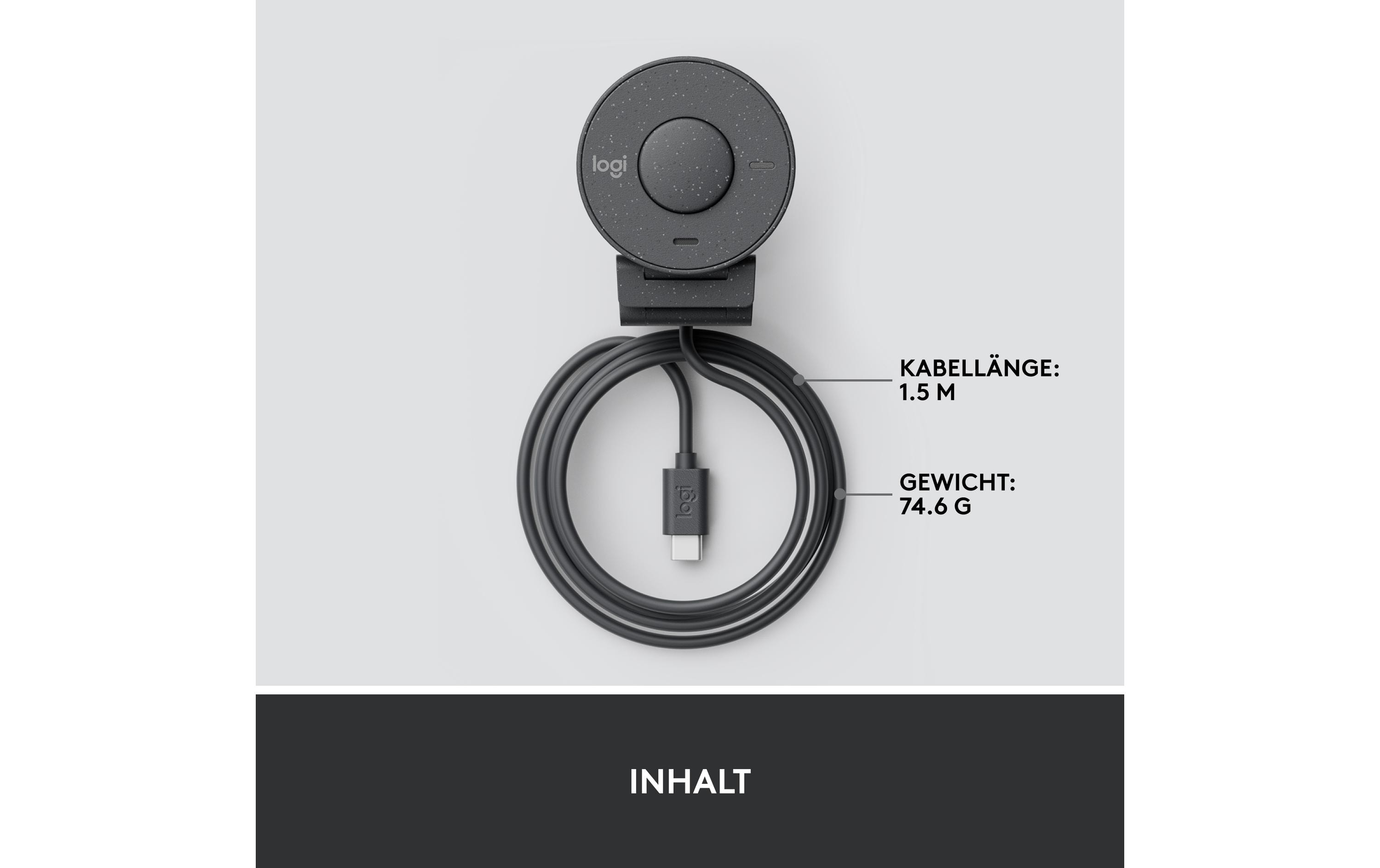 Logitech Webcam Brio 300 Graphite