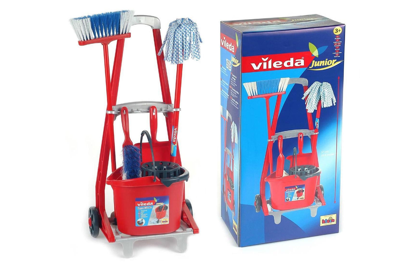 Klein-Toys Reinigungs-Spielzeug Vileda Besenwagen Klein-Toys Reinigungs-Spielzeug Vileda Besenwagen