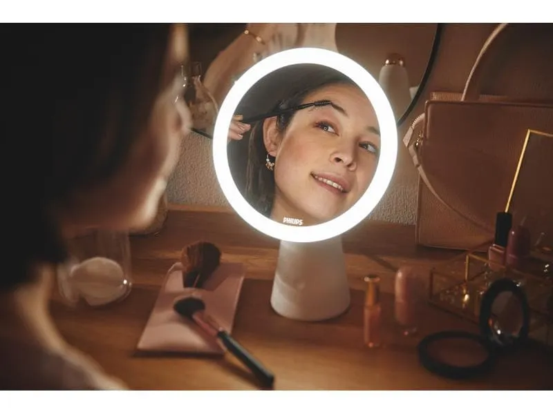 Philips Tischleuchte Mirror DSK205, 4.5W 30-50K Weiss Weiss