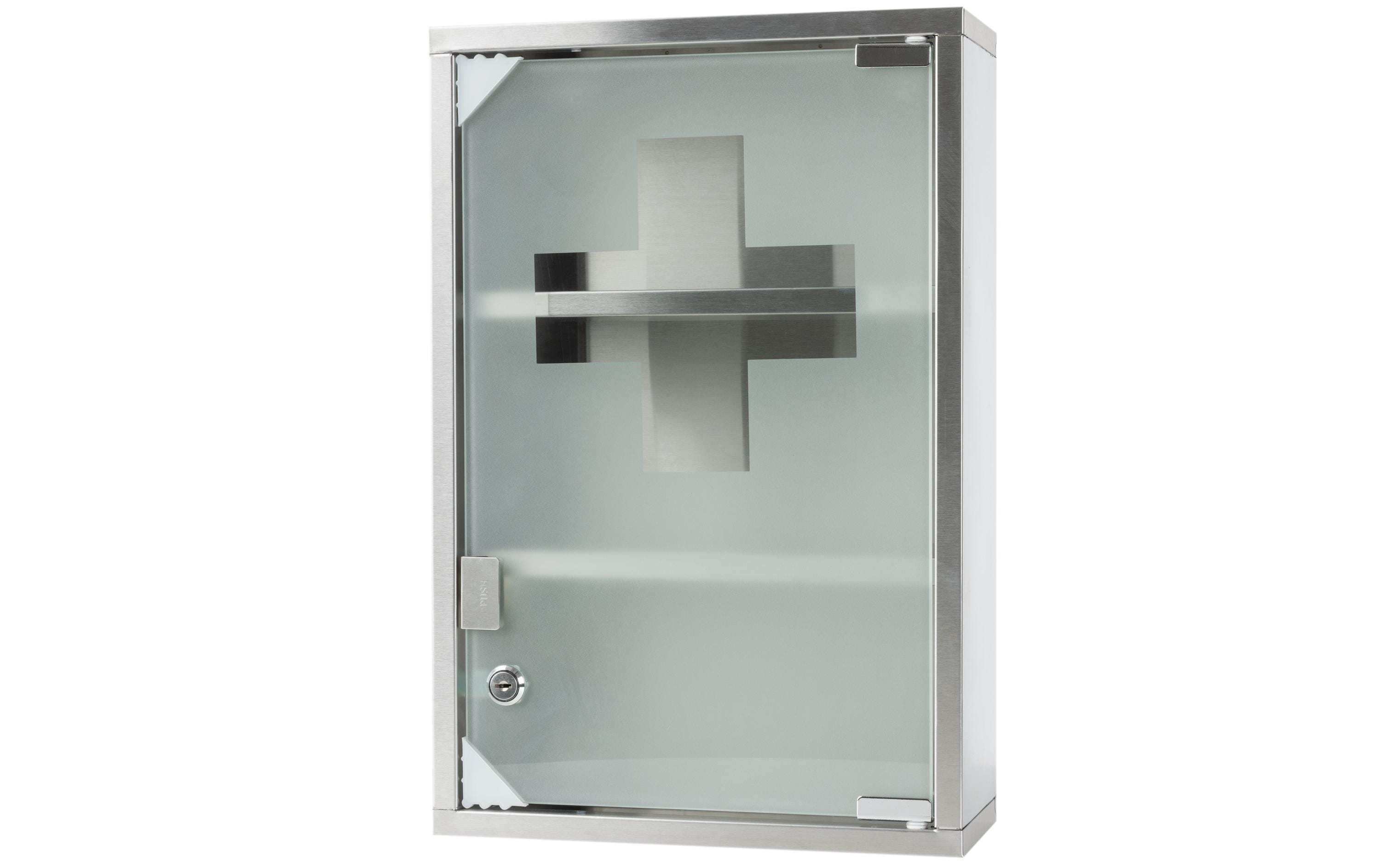 STRUCT Erste Hilfe Schrank 30 x 45 x 12 cm, Edelstahl STRUCT Erste Hilfe Schrank 30 x 45 x 12 cm, Edelstahl