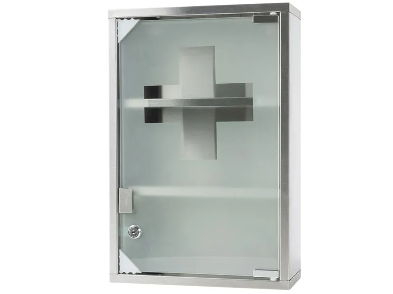 STRUCT Erste Hilfe Schrank 30 x 45 x 12 cm, Edelstahl STRUCT Erste Hilfe Schrank 30 x 45 x 12 cm, Edelstahl