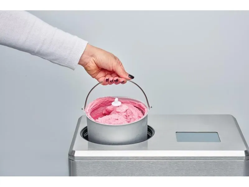 Solis Glacemaschine Gelateria Pro Touch 1.5 l, Silber Solis Glacemaschine Gelateria Pro Touch 1.5 l, Silber