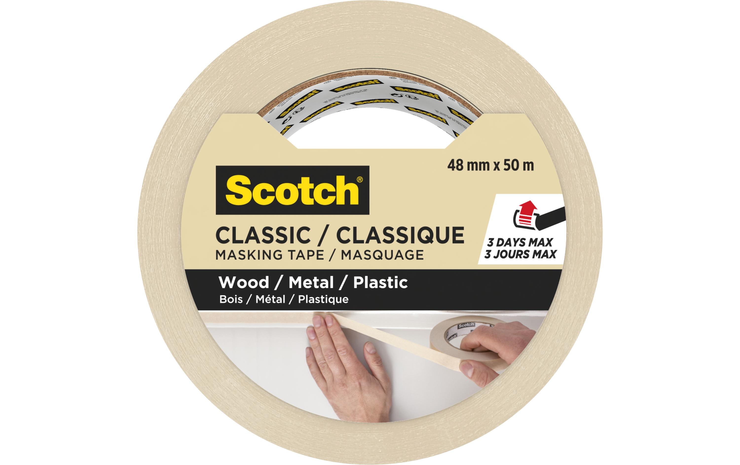 3M Malerabdeckband Scotch Classic 4850 48 mm x 50 m, Beige