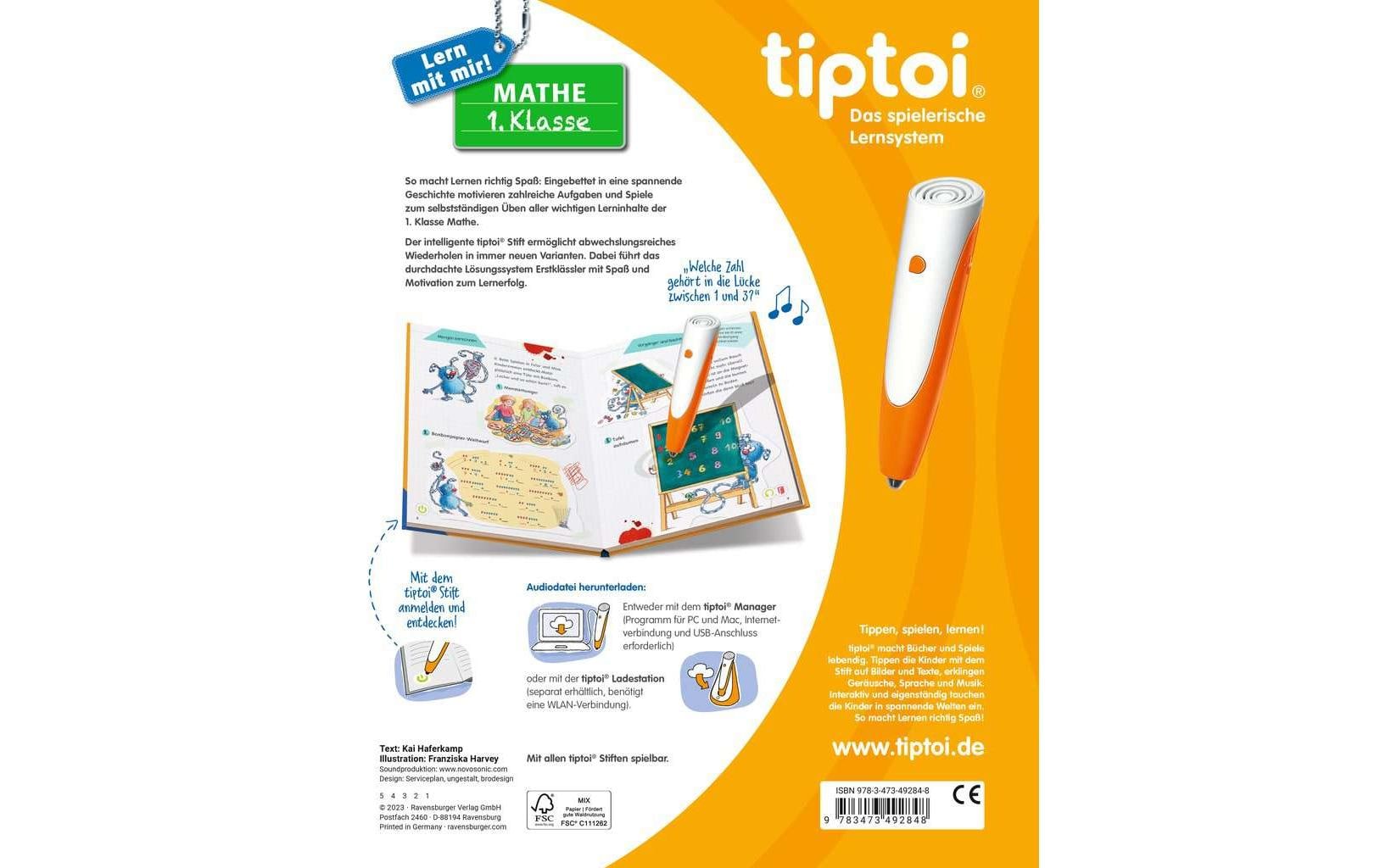 tiptoi Lernbuch Lern mit mir! Mathe 1. Klasse