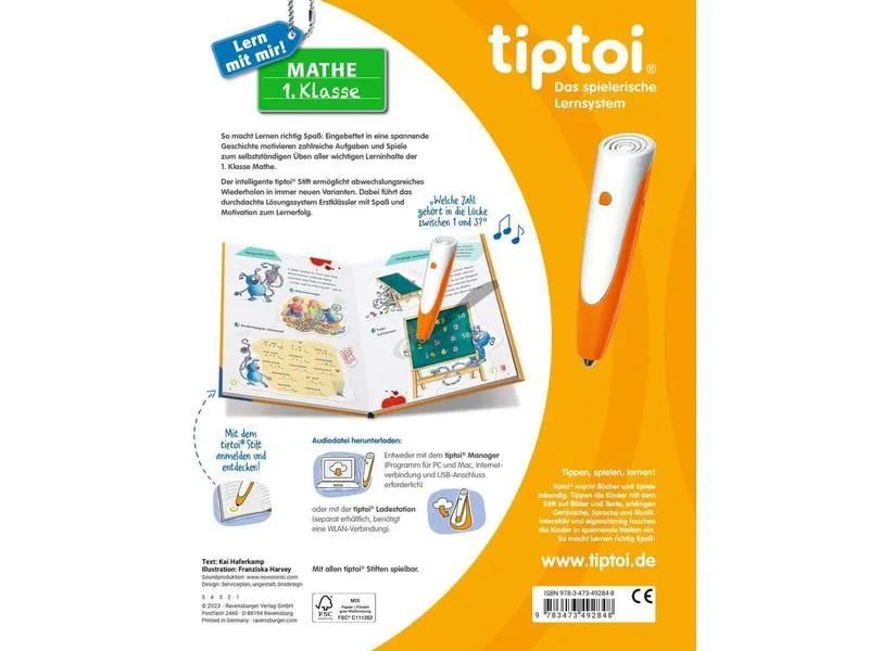 tiptoi Lernbuch Lern mit mir! Mathe 1. Klasse tiptoi Lernbuch Lern mit mir! Mathe 1. Klasse