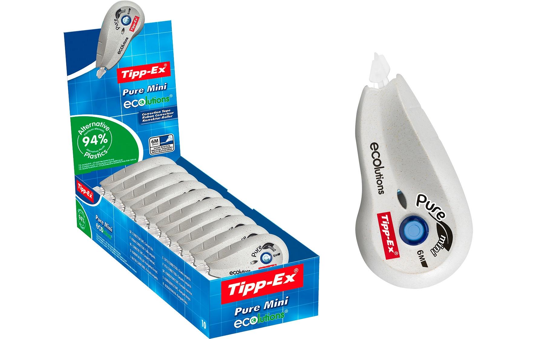 Tipp-Ex Korrekturroller Pure Mini Ecolutions 5 mm, 10 Stück Tipp-Ex Korrekturroller Pure Mini Ecolutions 5 mm, 10 Stück