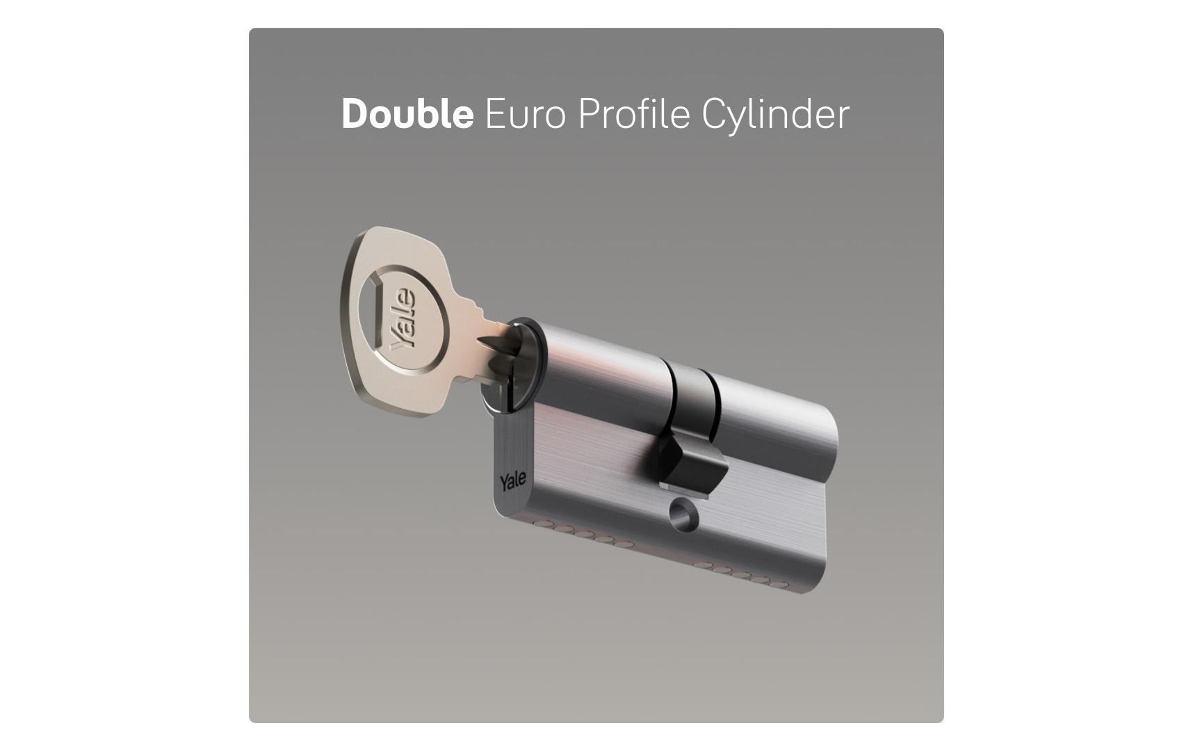 Yale Doppelzylinder 500 plus, 2er-Set, 30/30 Standard Security