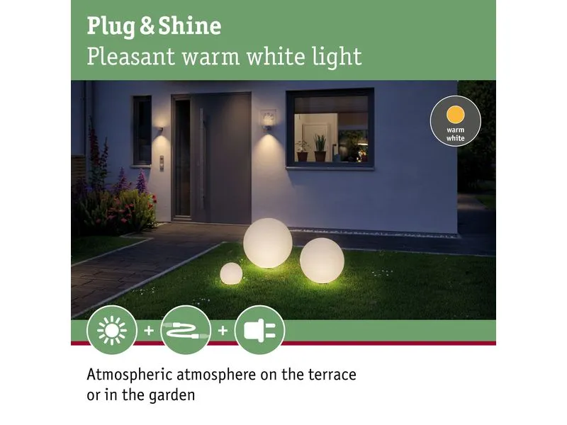 Paulmann Gartenlicht Plug & Shine GLOBE 40 cm Paulmann Gartenlicht Plug & Shine GLOBE 40 cm