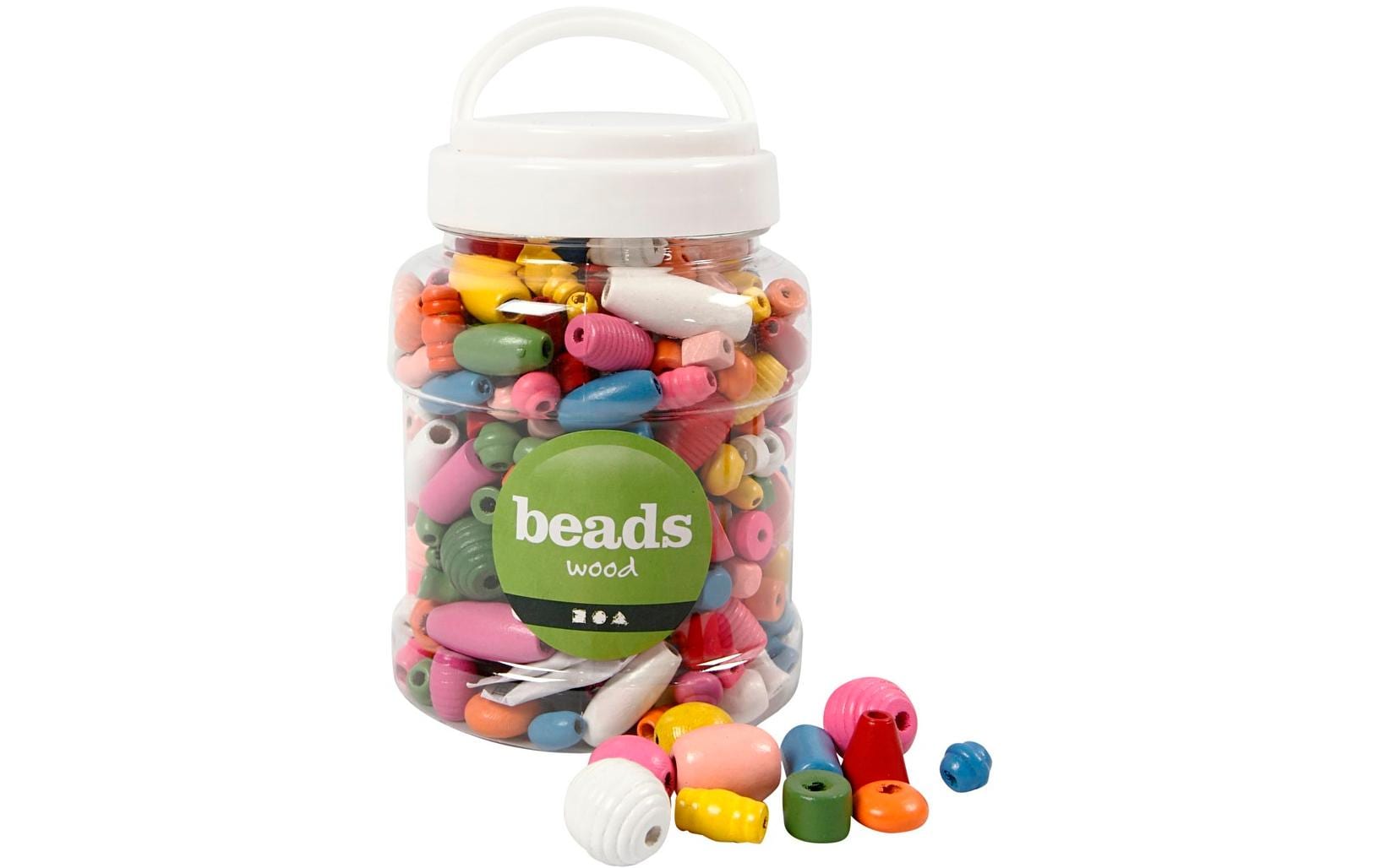 Creativ Company Holzperlen Sortierte Farben, 400 ml Creativ Company Holzperlen Sortierte Farben, 400 ml