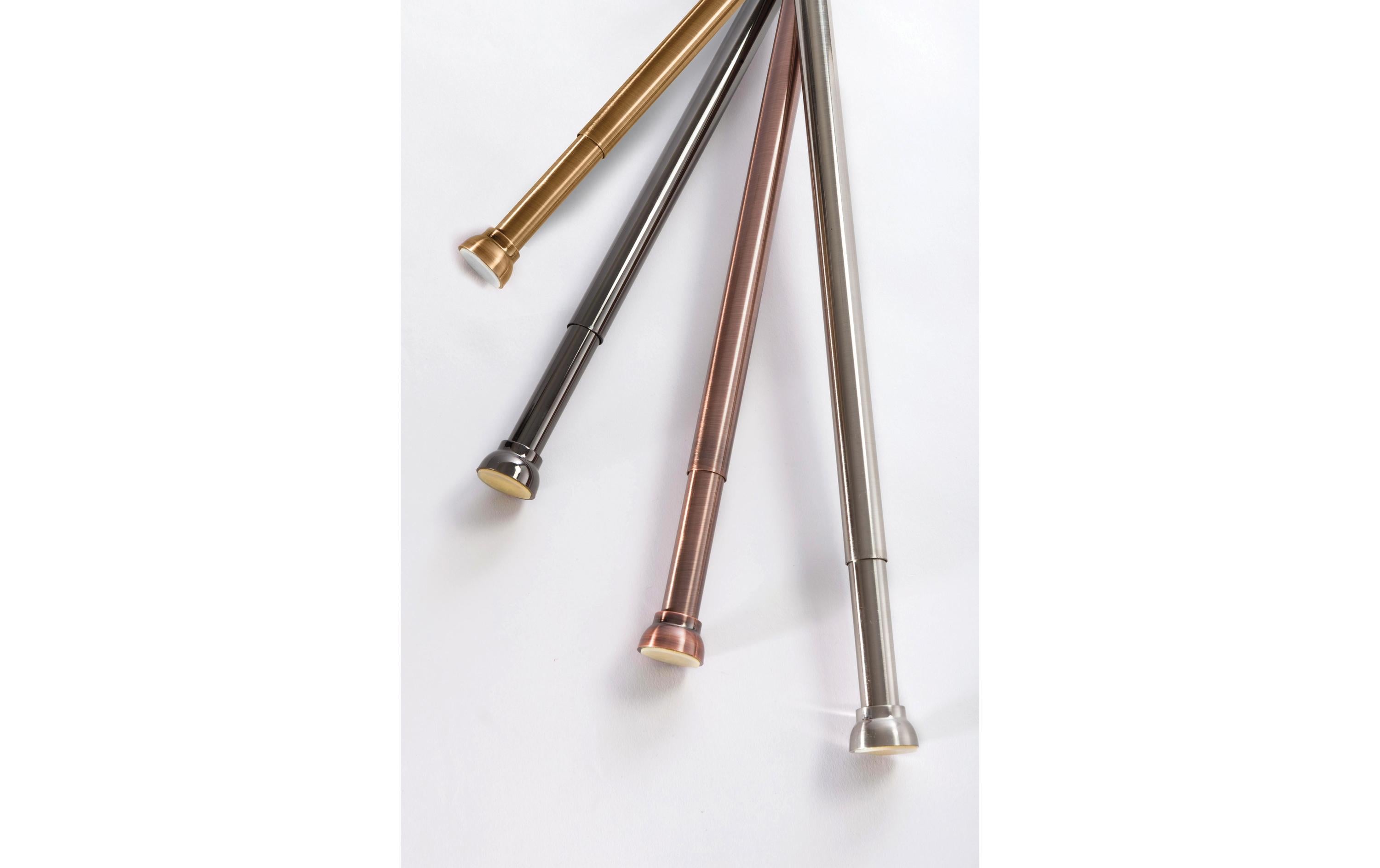 spirella Duschvorhangstange Kreta 75/125 x 2.1 cm, Gold (Alu)