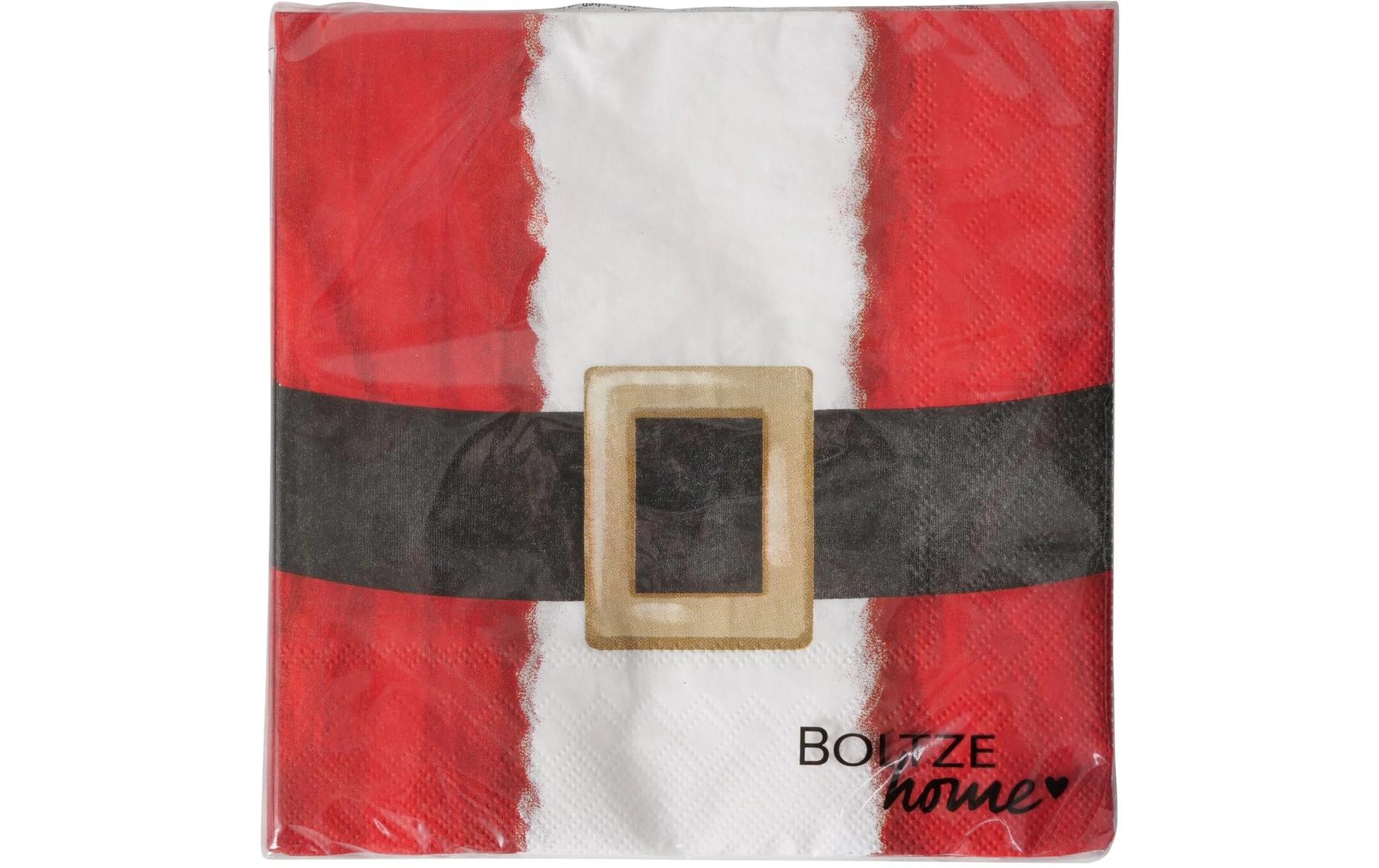 Boltze Servietten Santa 20 Stück, 16.5 x 16.5 cm