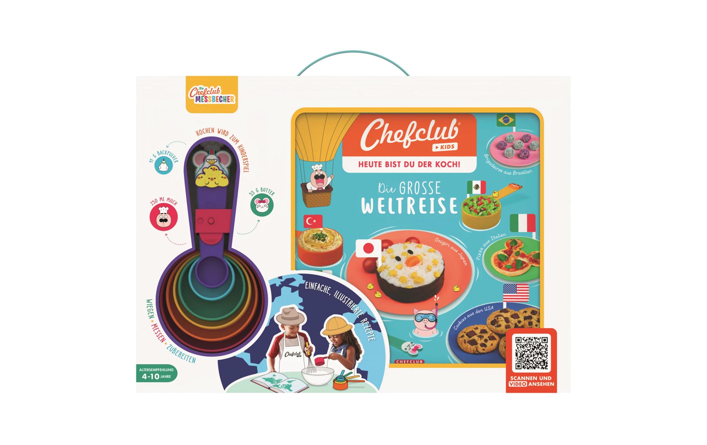 Chefclub Rezeptbuch Die grosse Weltreise 6er Set, Mehrfarbig Chefclub Rezeptbuch Die grosse Weltreise 6er Set, Mehrfarbig