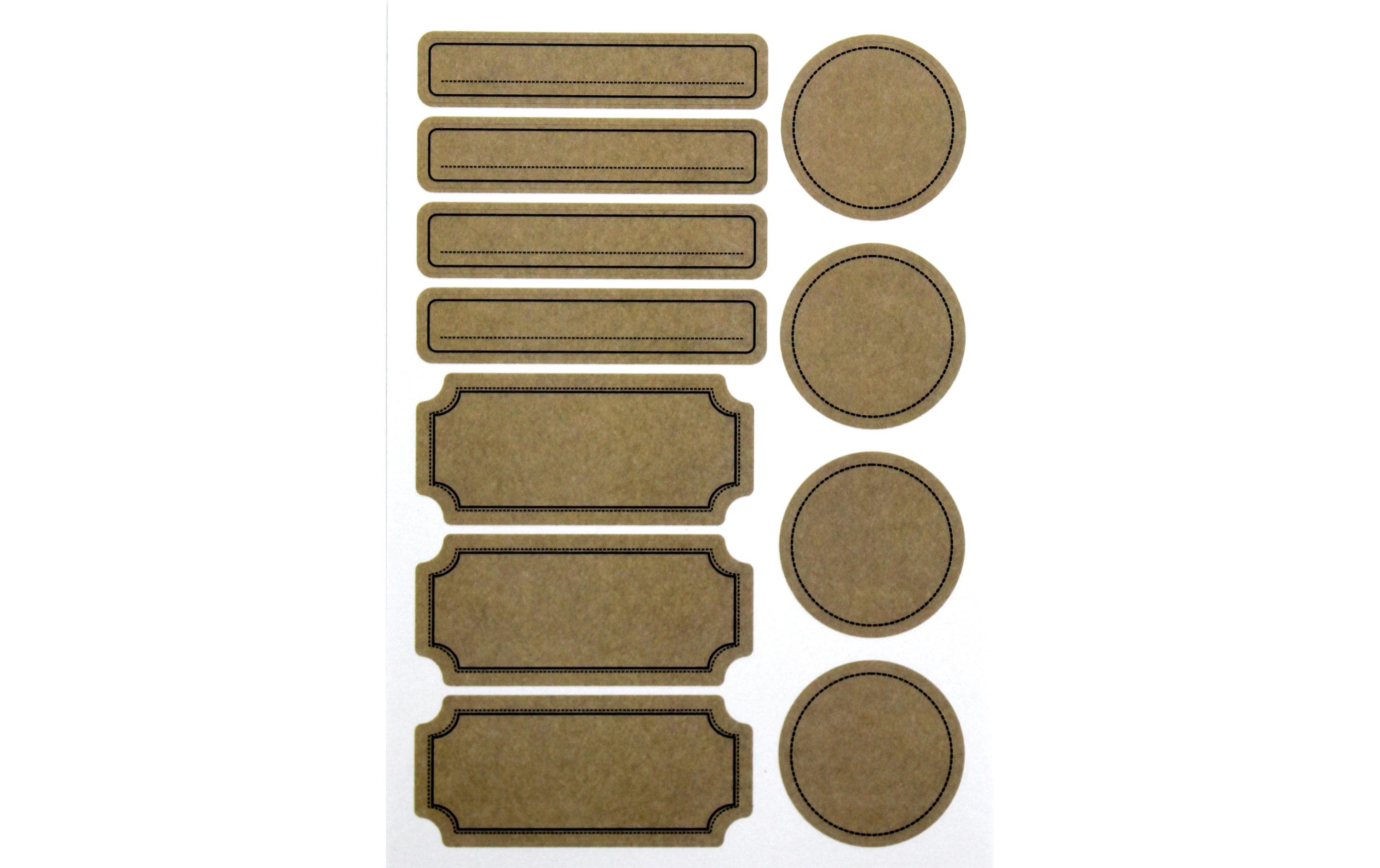 Artoz Motivsticker Etiketten 6 Stück Braun