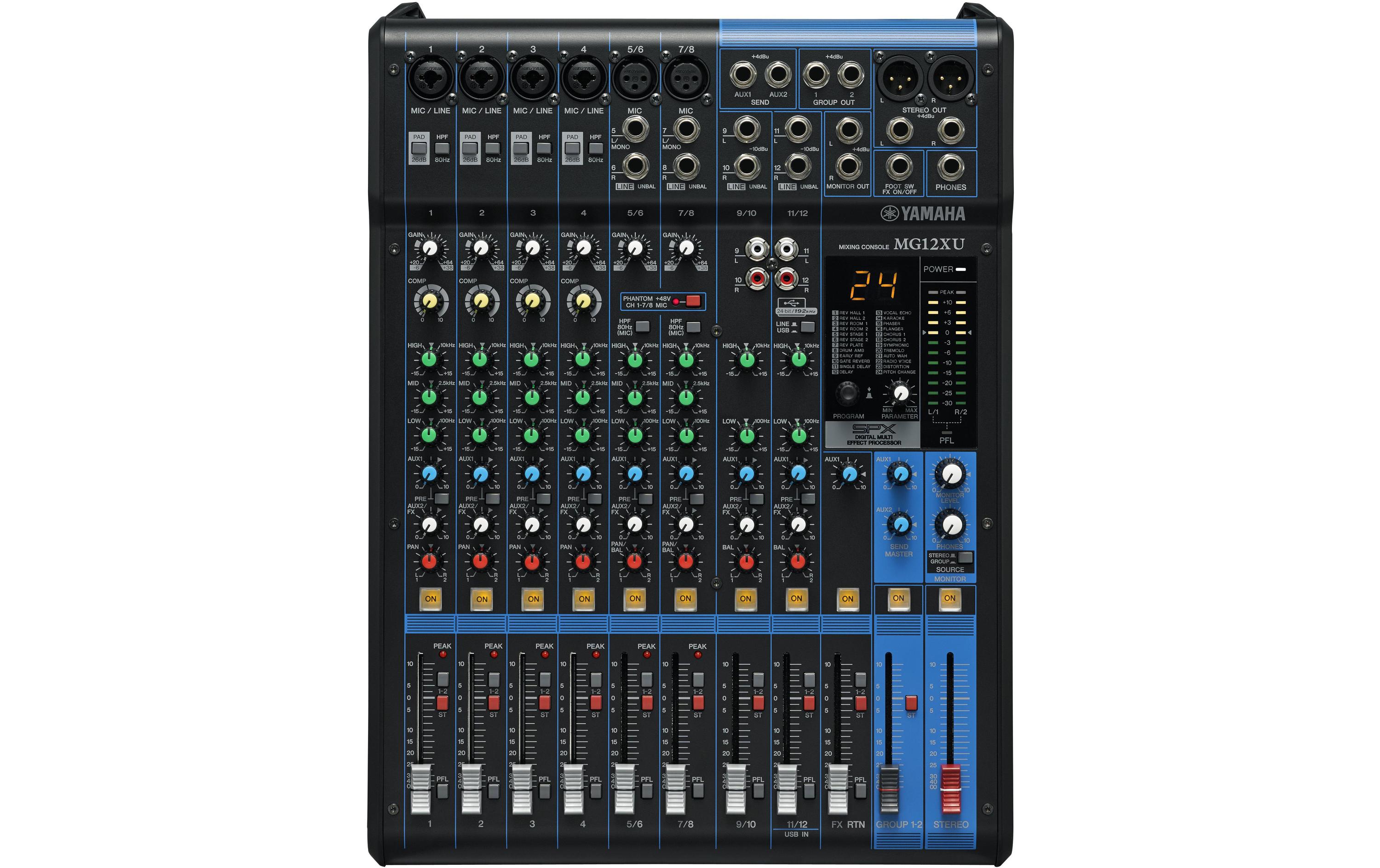 Yamaha Mischpult MG12XU - 12-Kanal, analog