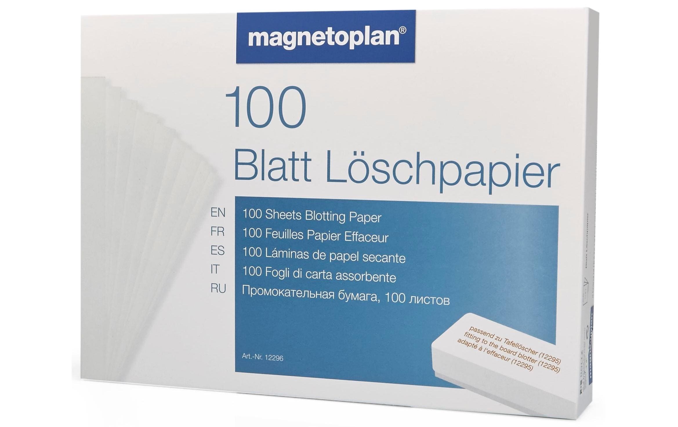 Magnetoplan Reinigungstuch Löschpapier, 100 Stück