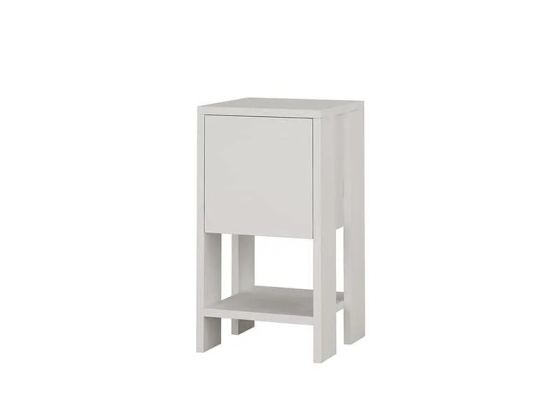 Woody Fashion Nachttisch Ema 30 x 55 x 30 cm, Weiss Woody Fashion Nachttisch Ema 30 x 55 x 30 cm, Weiss