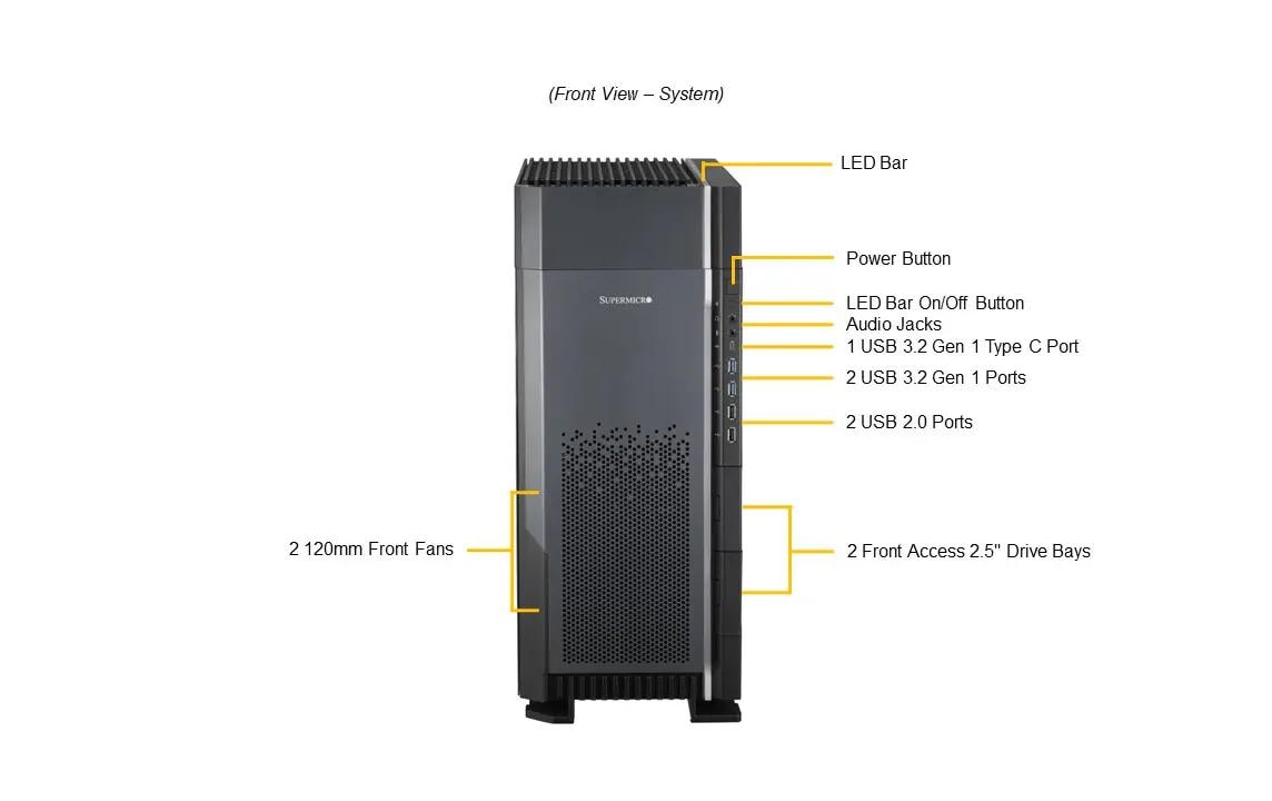 Supermicro Barebone SuperWorkstation SYS-551A-T Supermicro Barebone SuperWorkstation SYS-551A-T