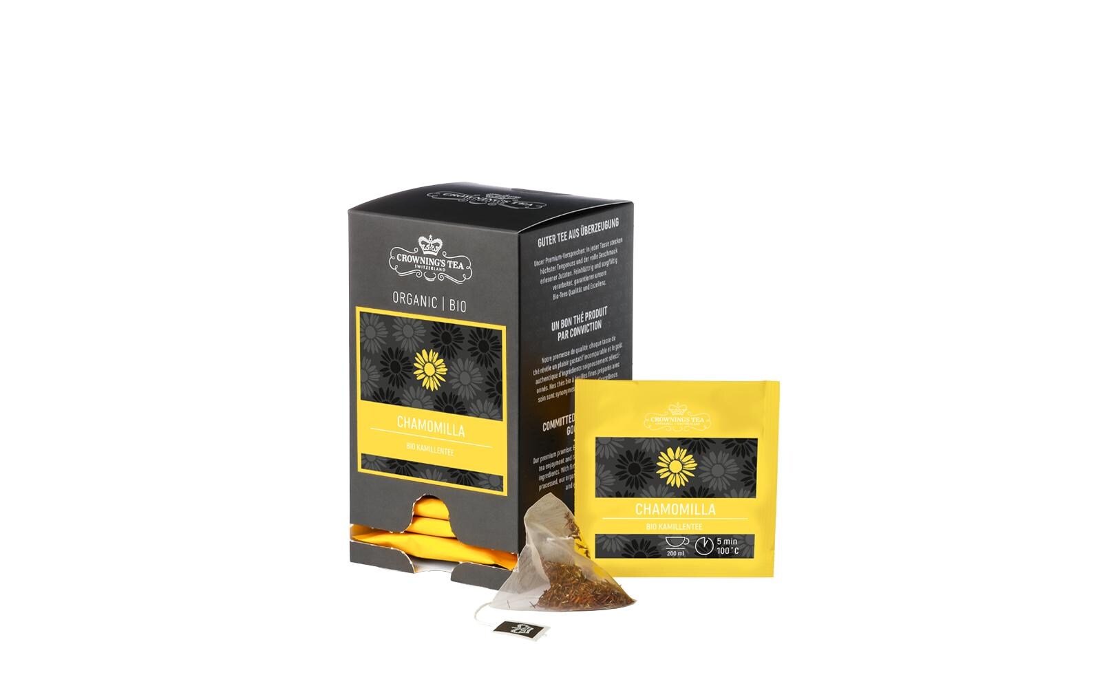 Crowning’s Tea Teebeutel Bio Chamomilla 15 Stück