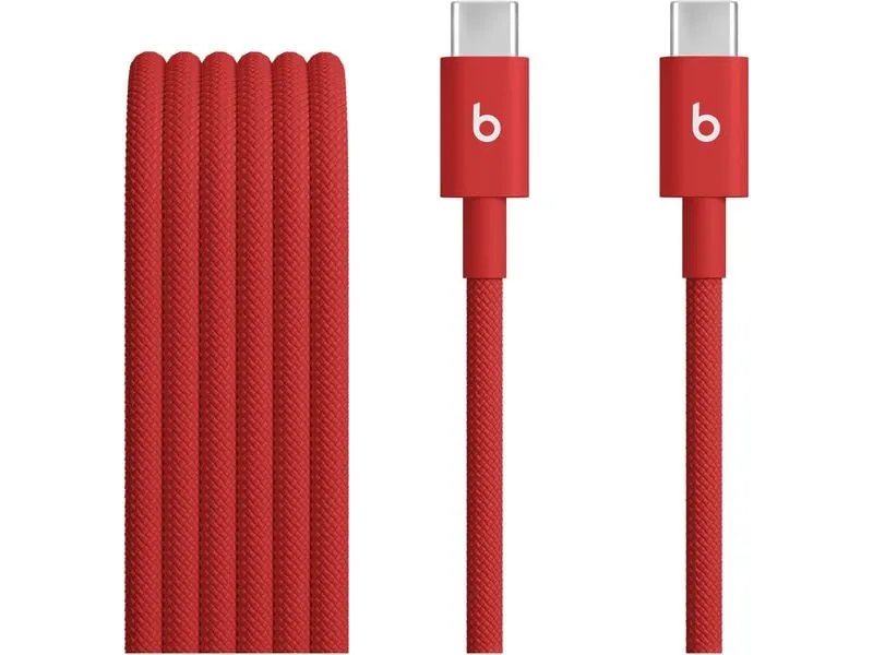 Apple Beats USB-C auf USB-C gewebtes Kabel, rot, 60W, 1.5 m Apple Beats USB-C auf USB-C gewebtes Kabel, rot, 60W, 1.5 m