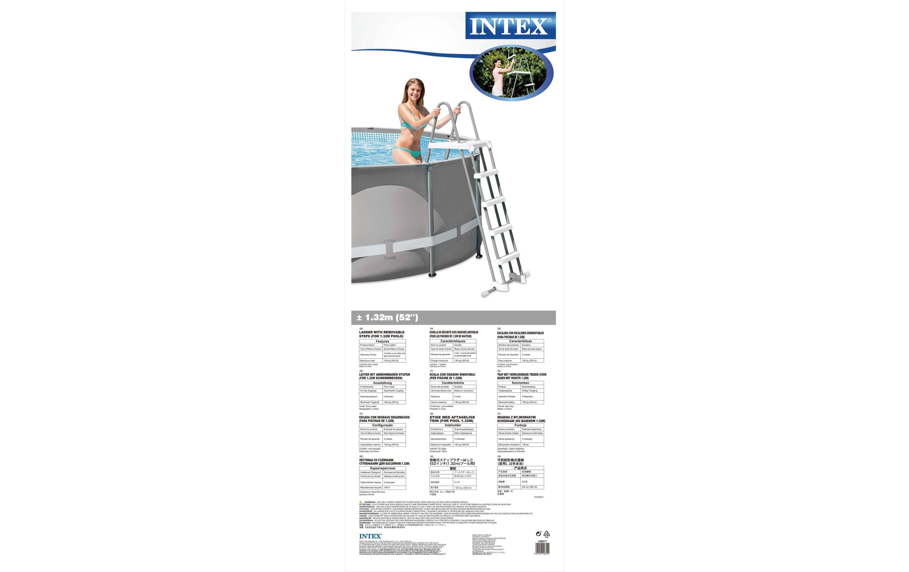 Intex Pool-Leiter bis 132 cm Höhe
