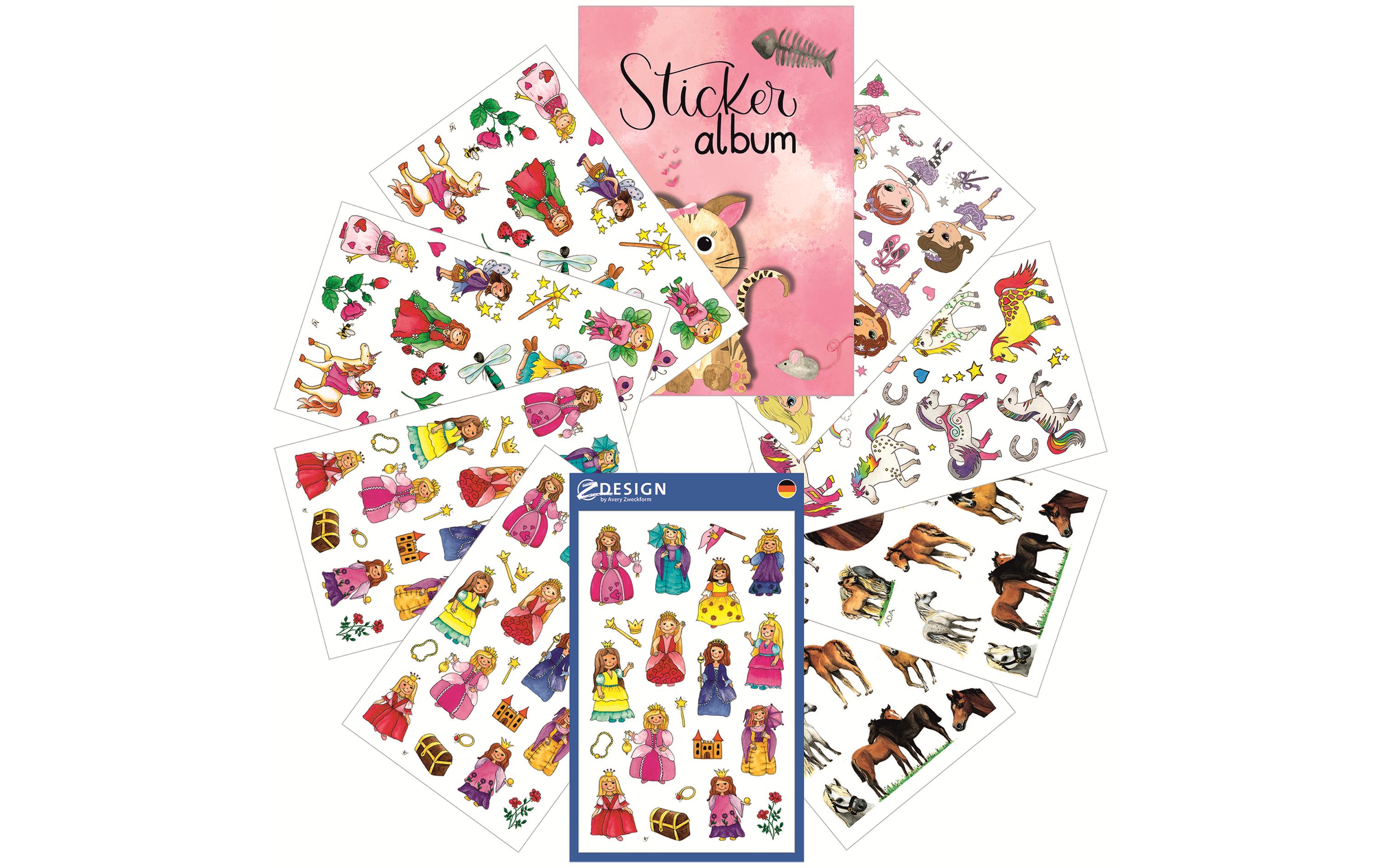 Z-Design Motivsticker Starter Mädchen 6 Blatt, 160 Sticker