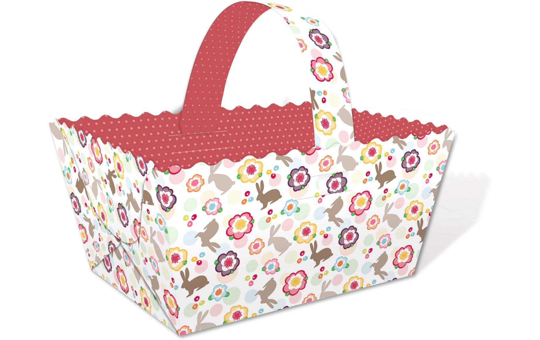 URSUS Bastelset Osterkörbchen, Mehrfarbig