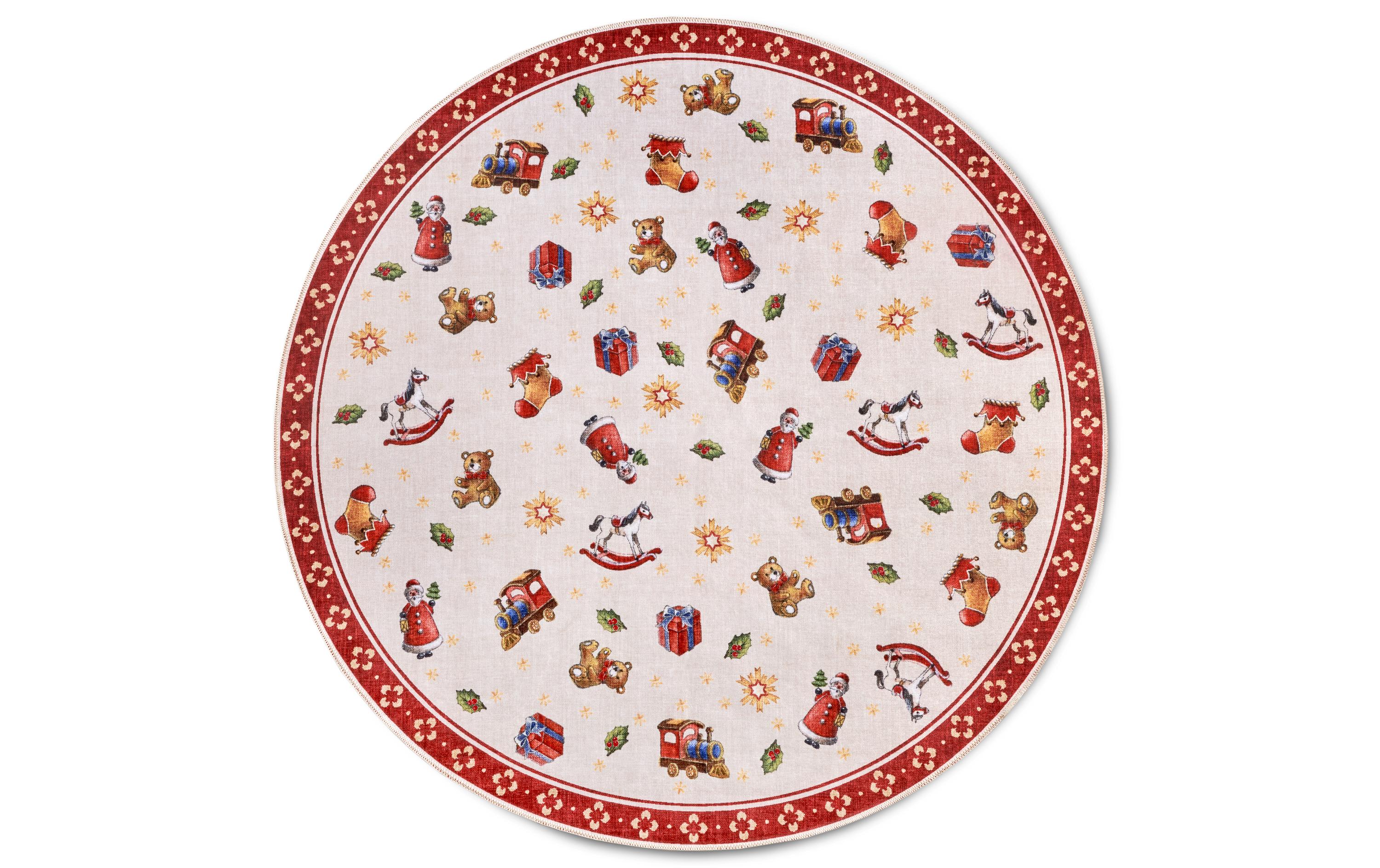 Villeroy & Boch Weihnachtsteppich Nostalgic 150 cm, Rot