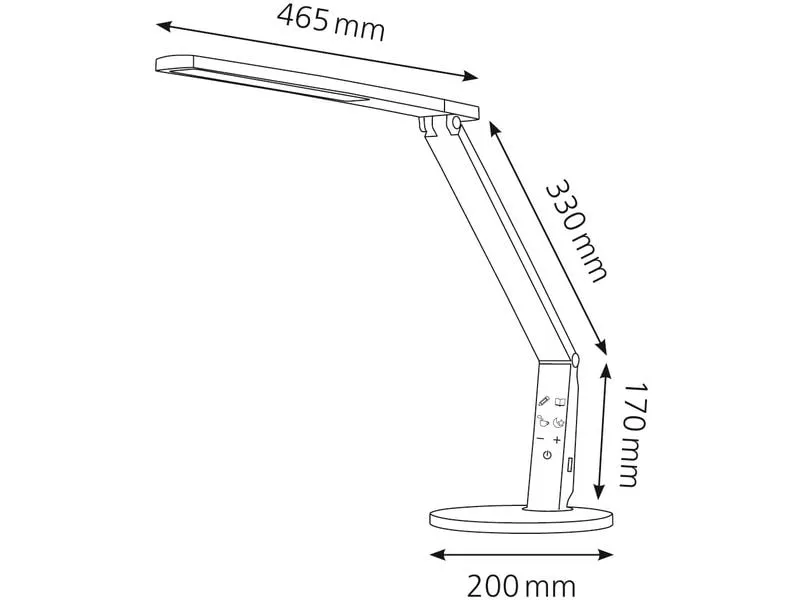 Hansa Schreibtischleuchte LED Vario Plus Weiss