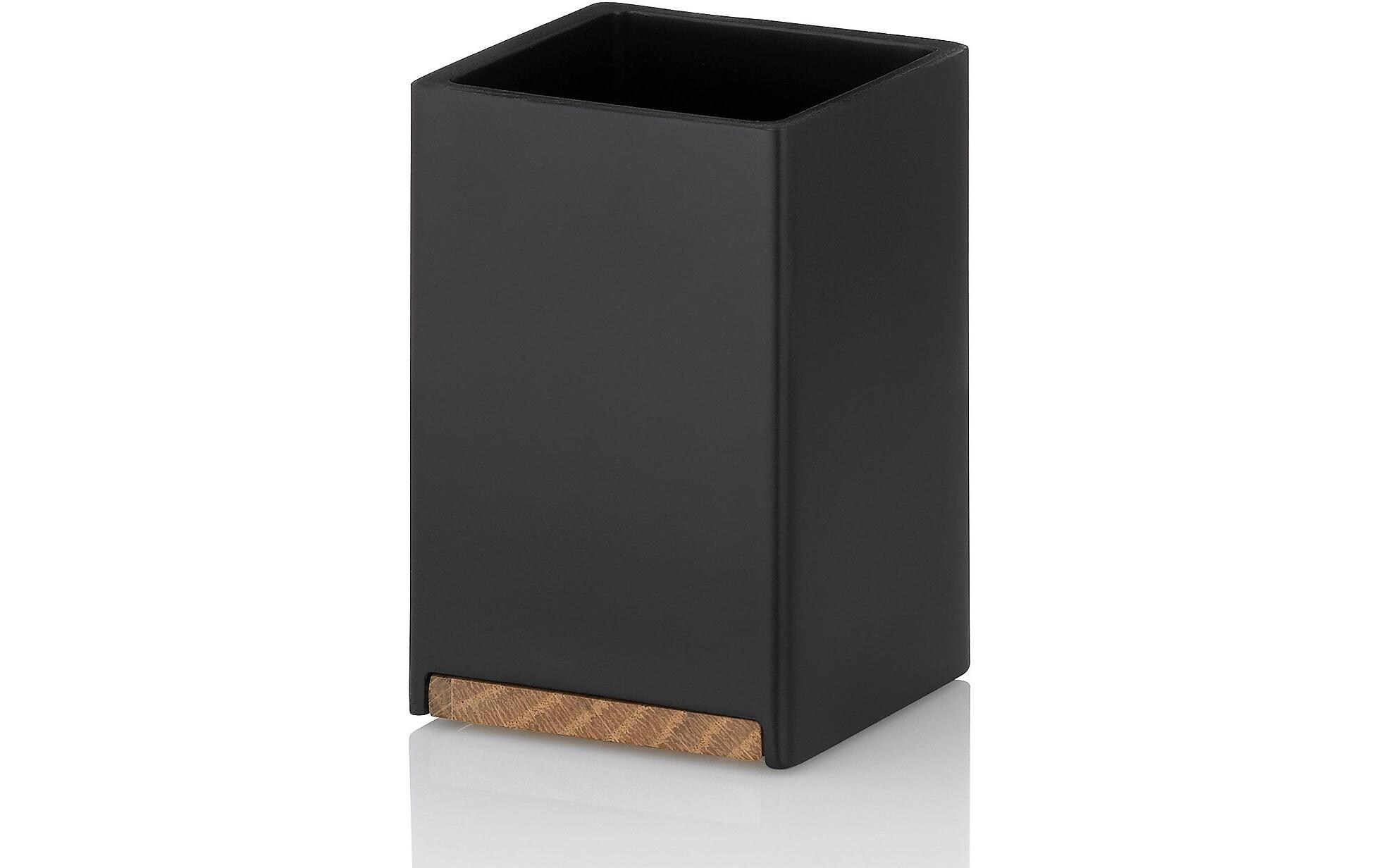 Kela Zahnputzbecher Cube Schwarz Kela Zahnputzbecher Cube Schwarz